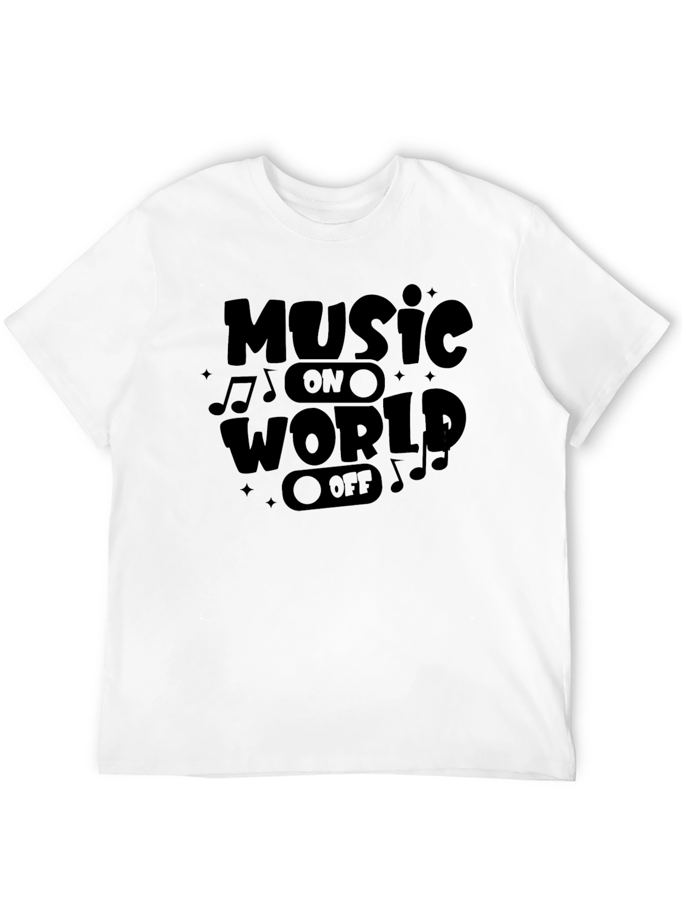 Music On World Off Graphic T-Shirt