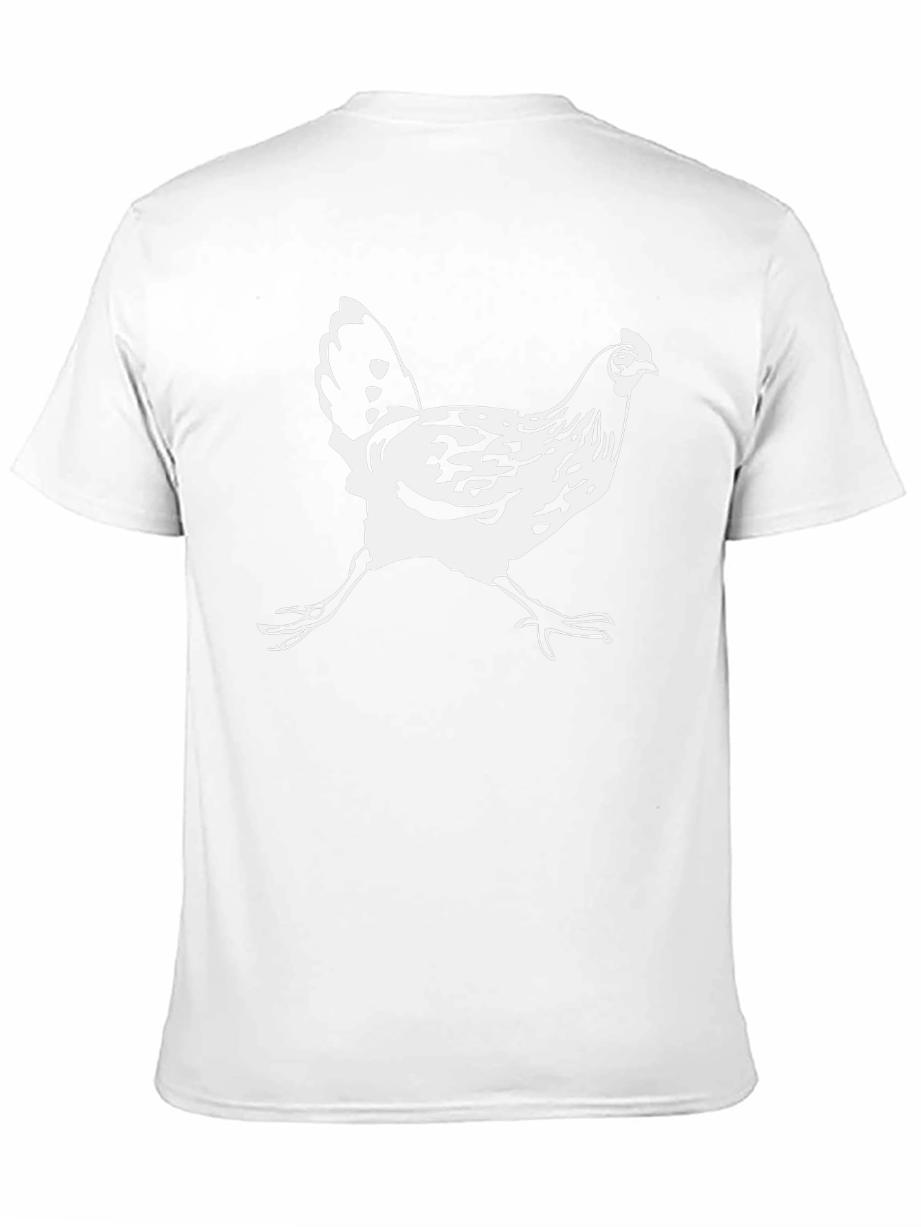 Funny Chicken Graphic T-Shirt - Casual Black Tee