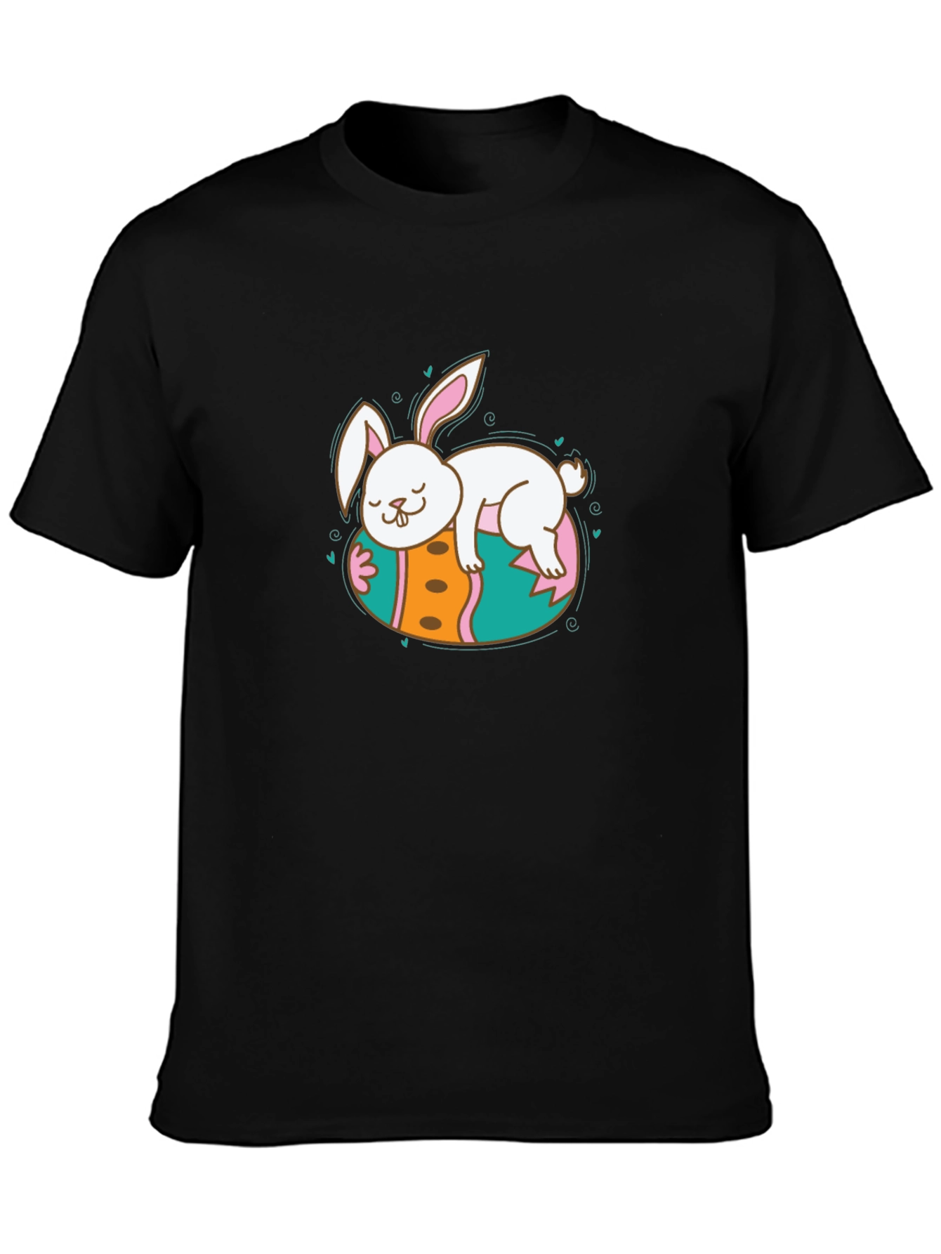 Cute Bunny Sleeping on Easter Egg T-Shirt