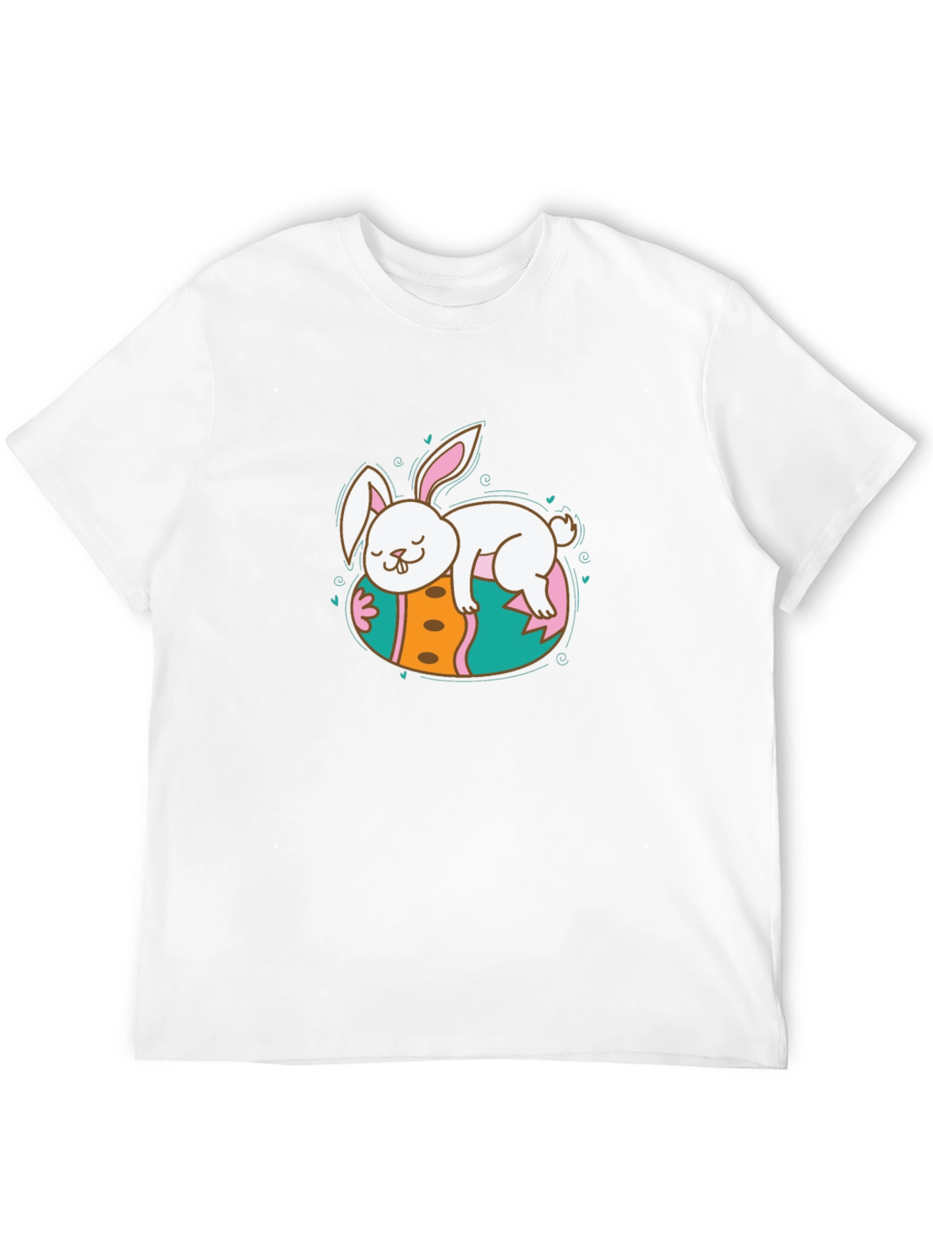 Cute Bunny Sleeping on Easter Egg T-Shirt