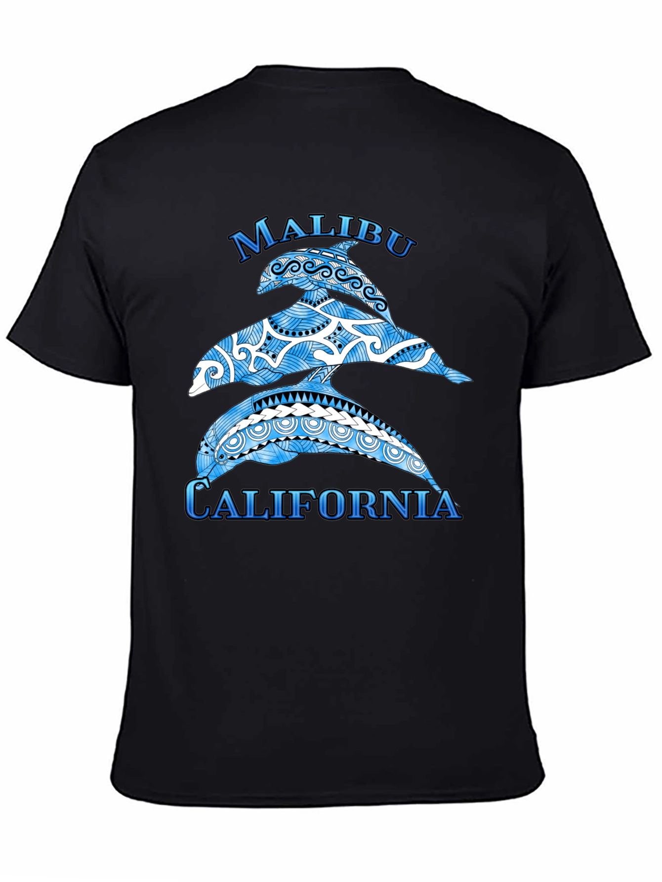 Malibu California Dolphin Graphic T-Shirt