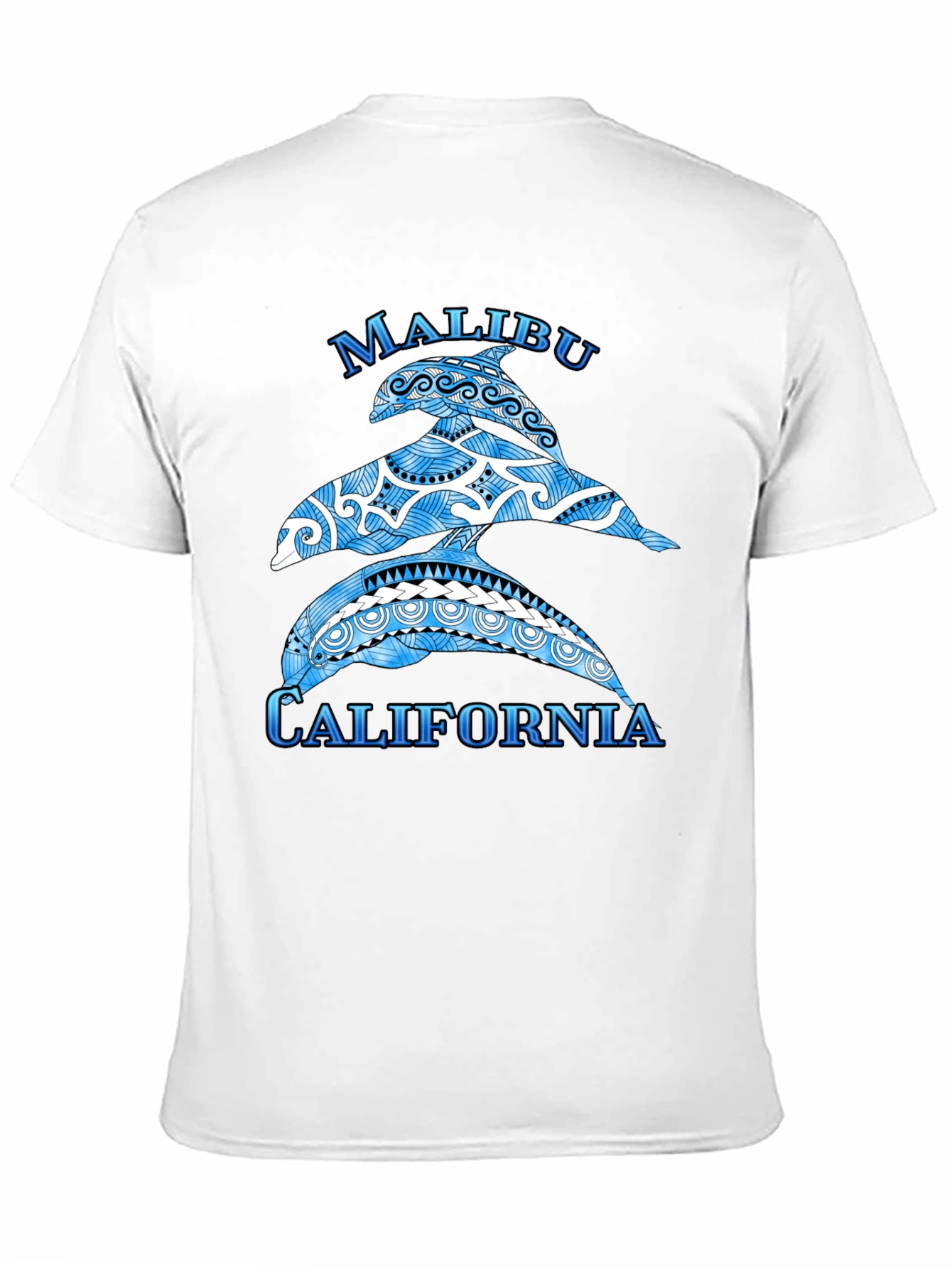 Malibu California Dolphin Graphic T-Shirt