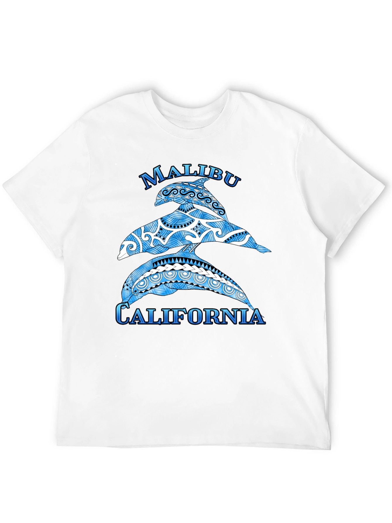 Malibu California Dolphin Graphic T-Shirt