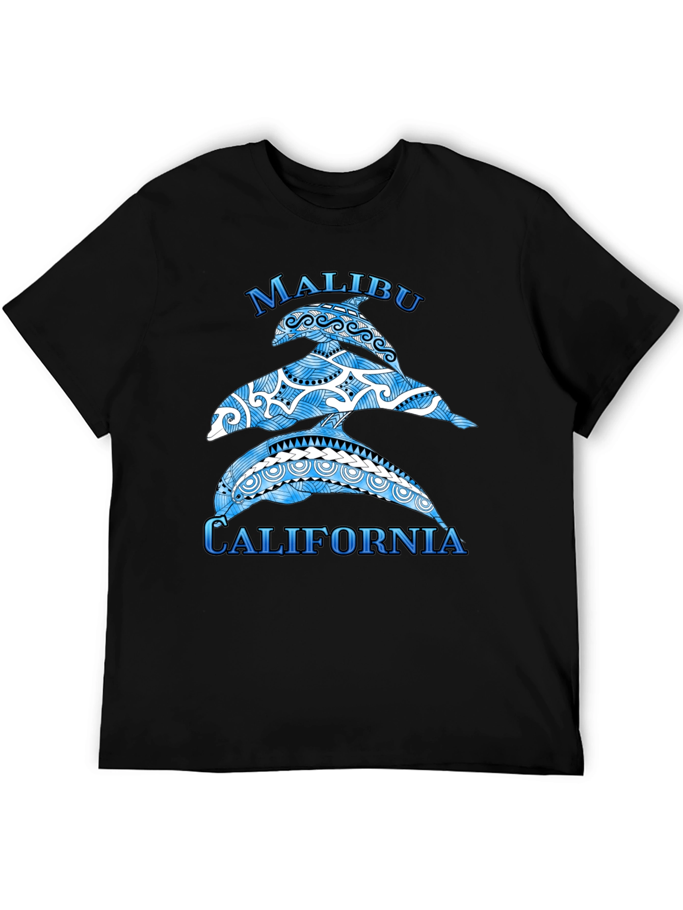 Malibu California Dolphin Graphic T-Shirt