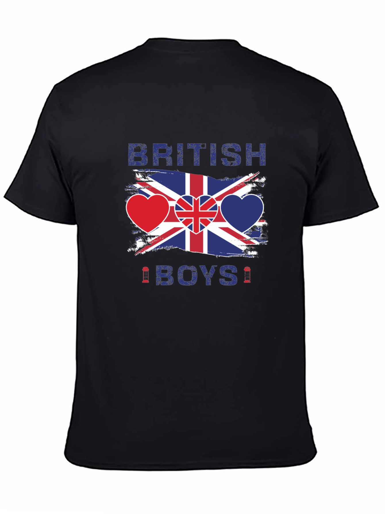 British Boys T-Shirt - Union Jack Heart Design