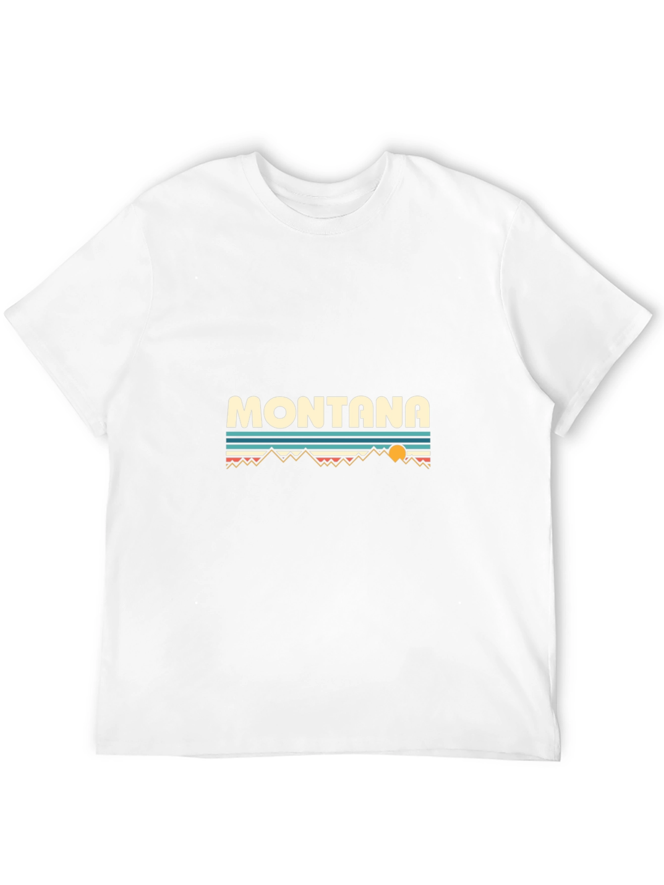 Montana Graphic T-Shirt - Retro Mountain Design