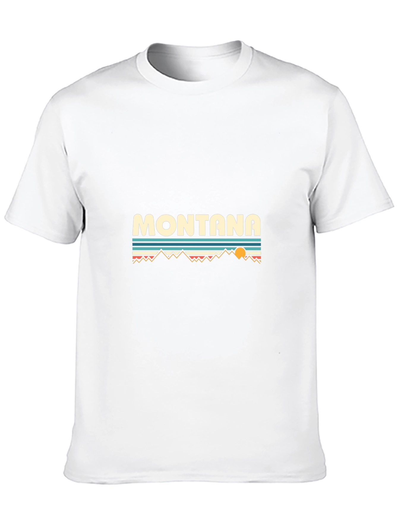 Montana Graphic T-Shirt - Retro Mountain Design
