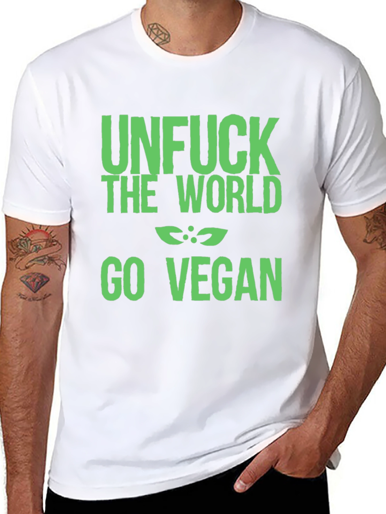 Unfuck the World Vegan Graphic Tee
