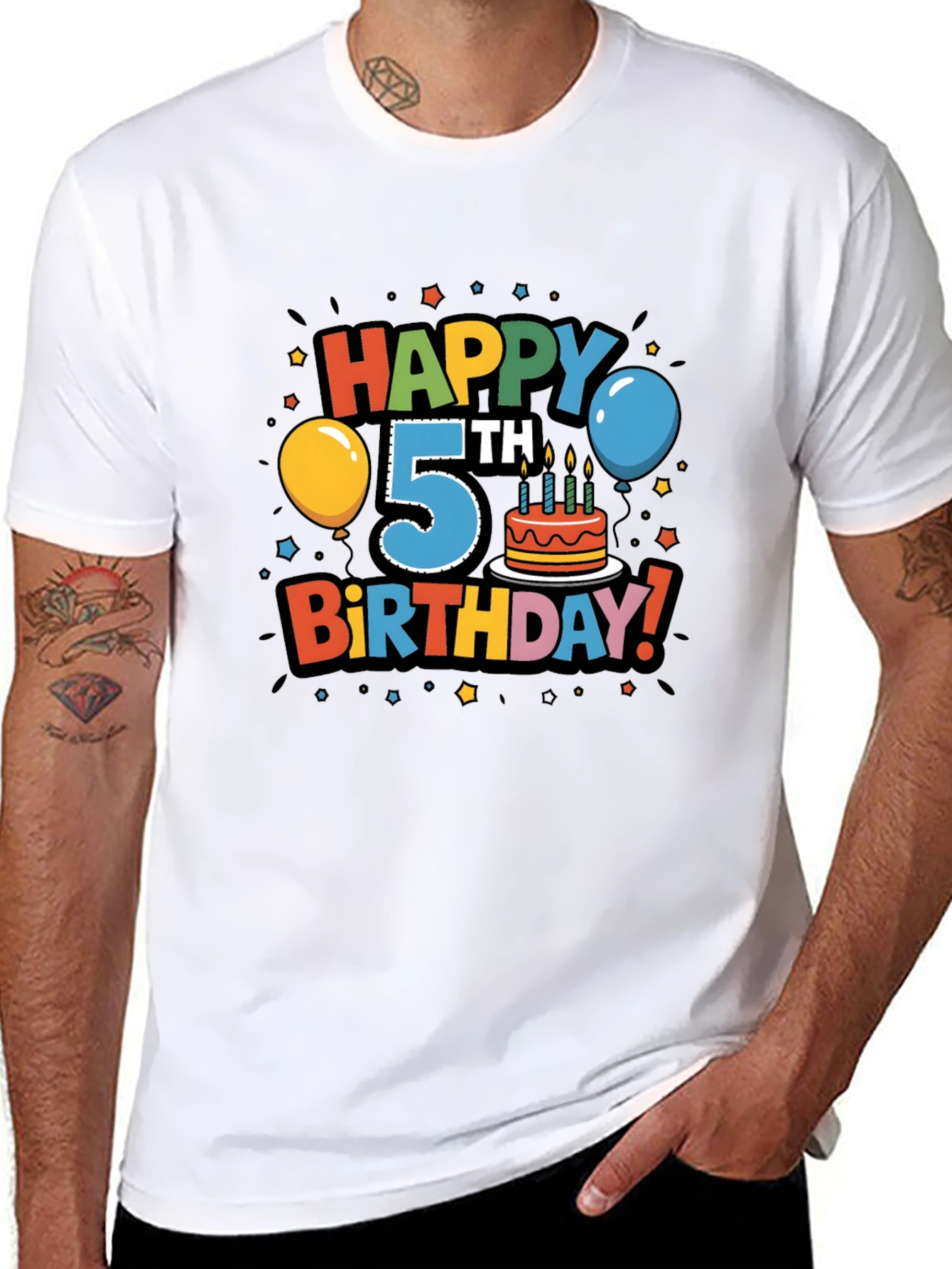 Happy 5th Birthday Graphic Tee
