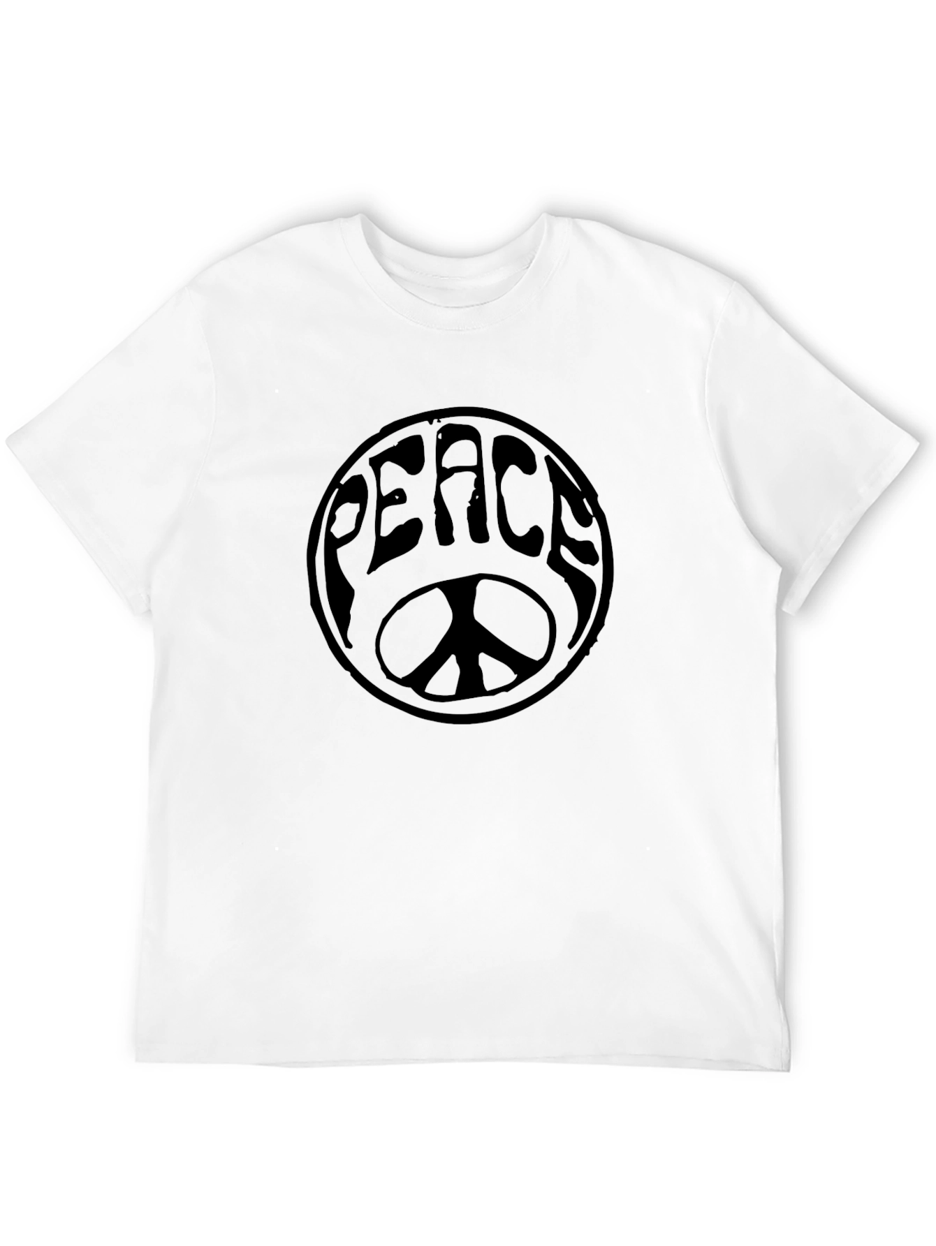 Peace Sign Graphic T-Shirt - Retro Style