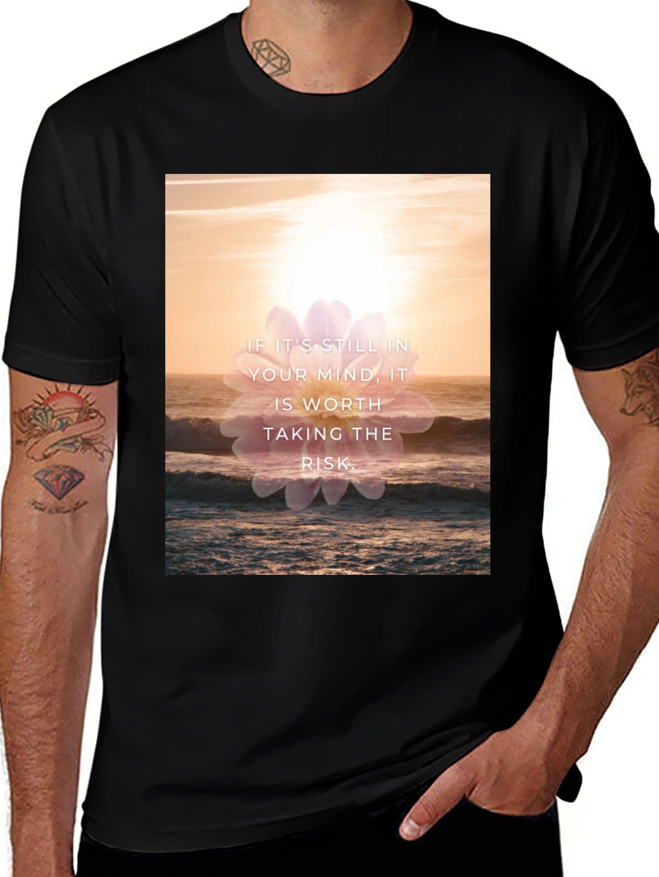 Motivational Graphic T-Shirt: Worth the Risk