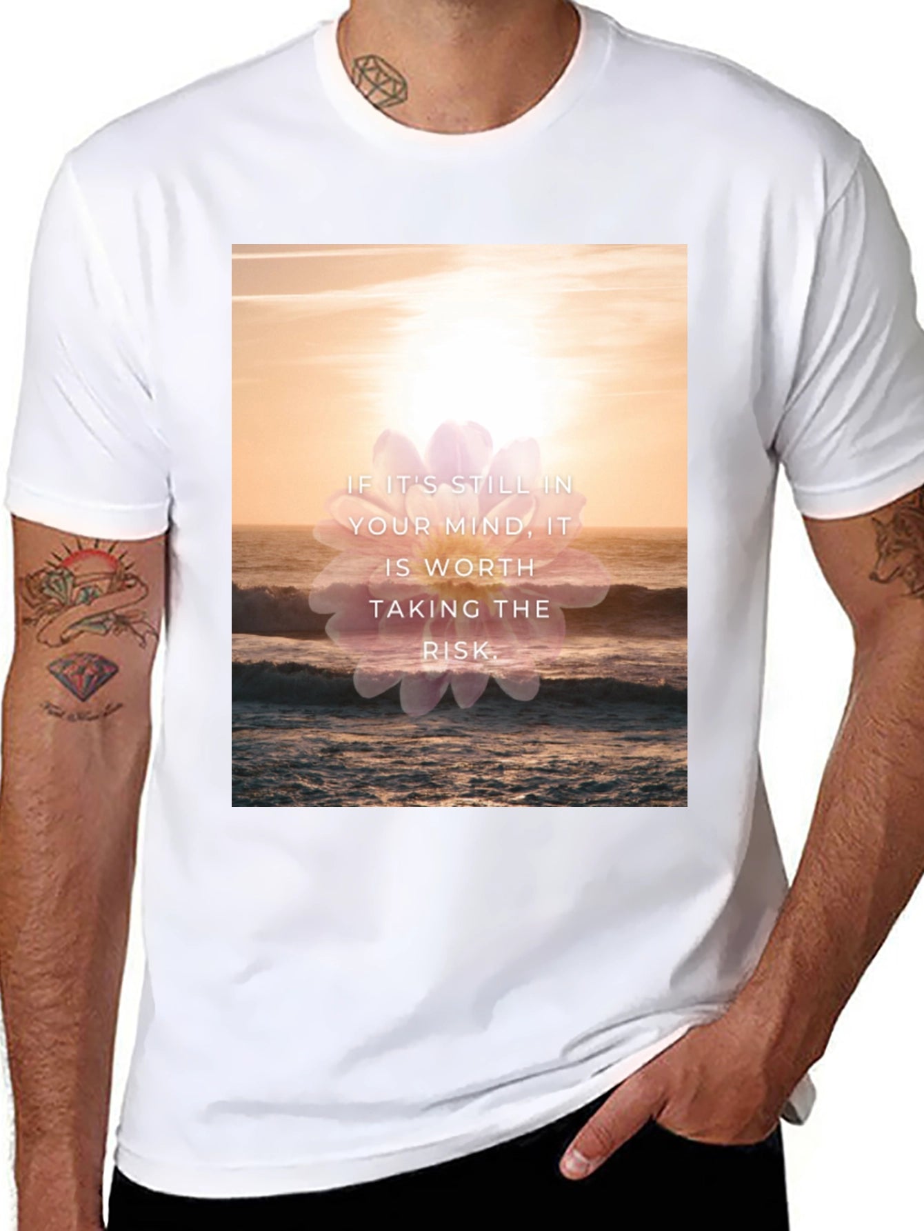 Motivational Graphic T-Shirt: Worth the Risk