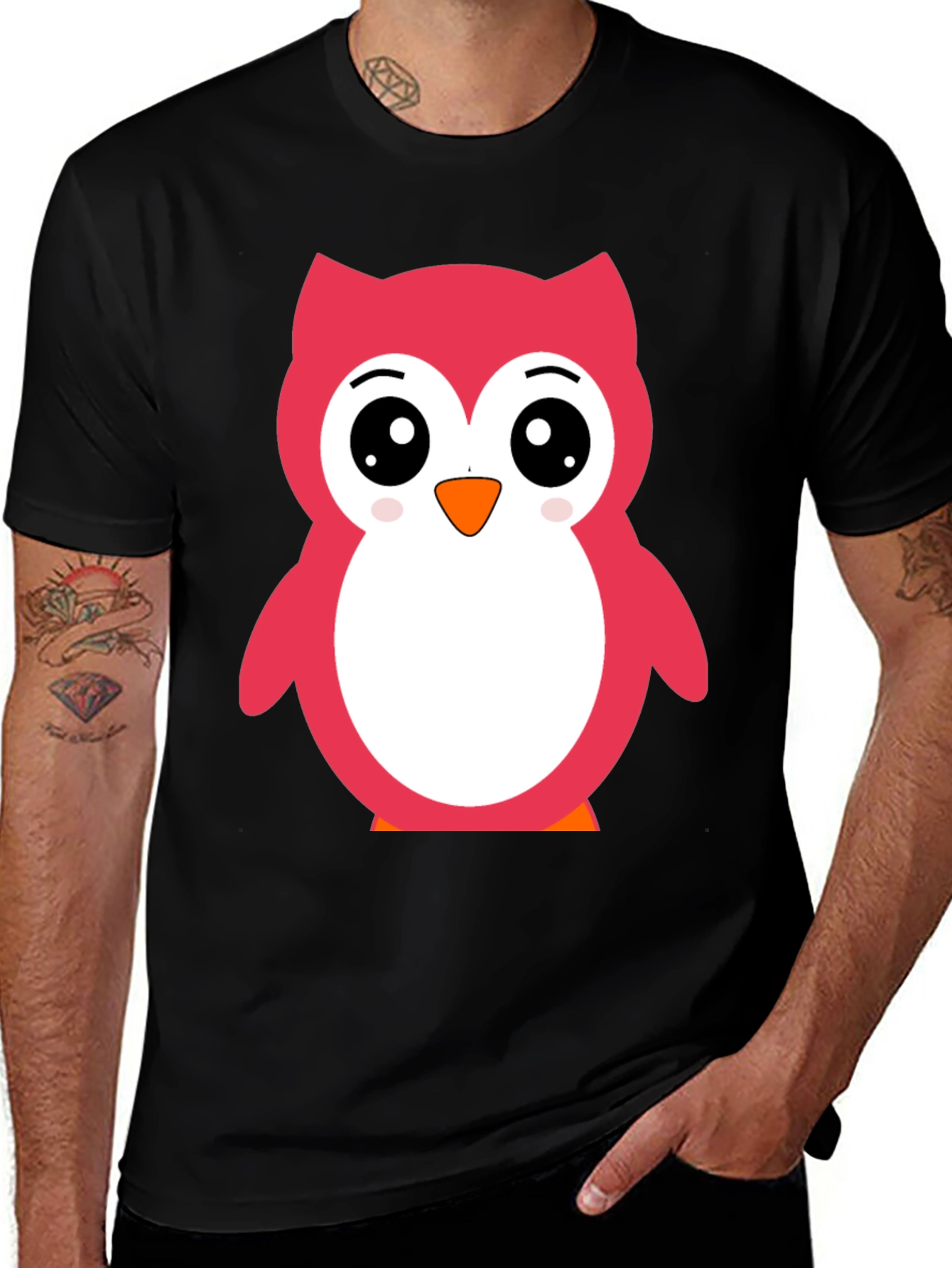 Cute Owl Graphic Tee - Soft Cotton Comfort