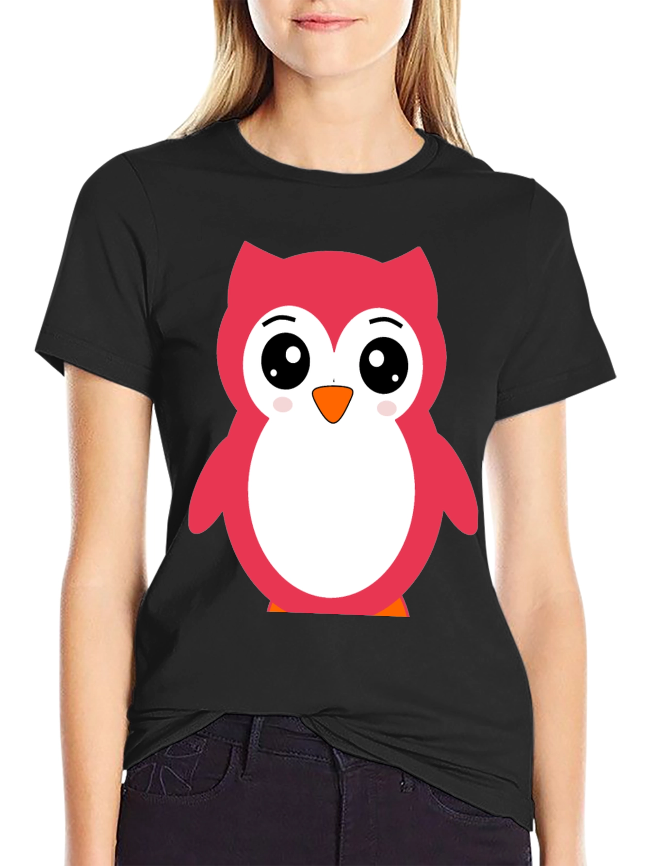 Cute Owl Graphic Tee - Soft Cotton Comfort