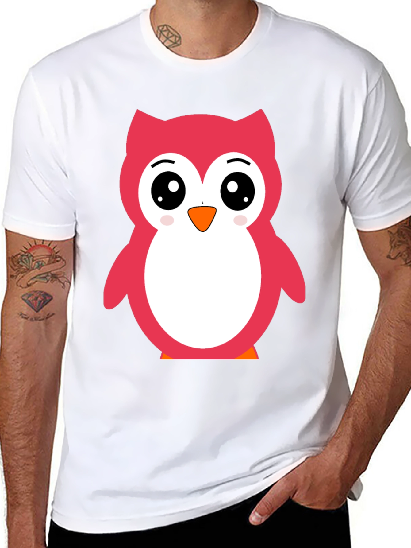 Cute Owl Graphic Tee - Soft Cotton Comfort