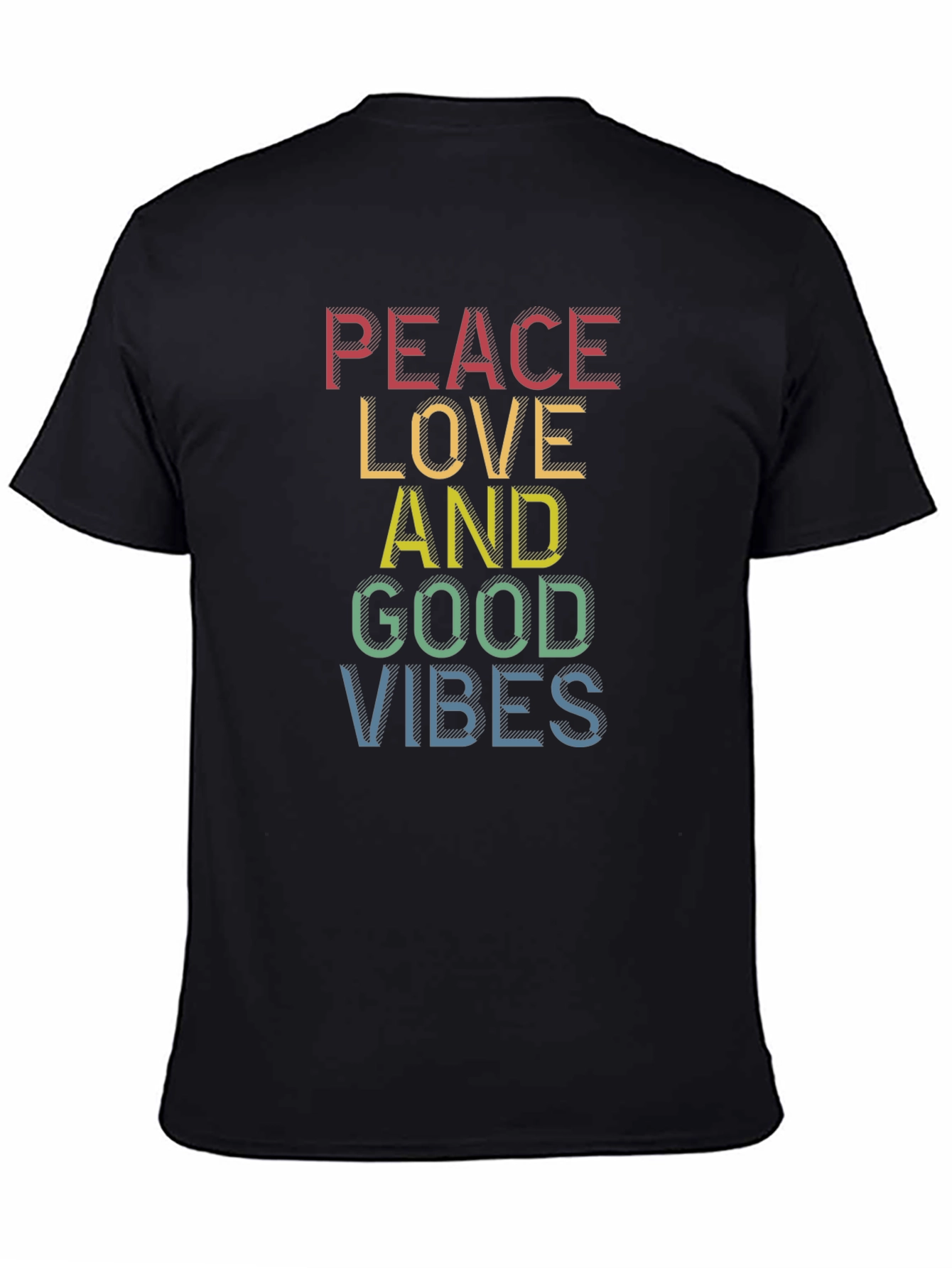 Peace Love Good Vibes T-Shirt - Stylish Graphic Tee