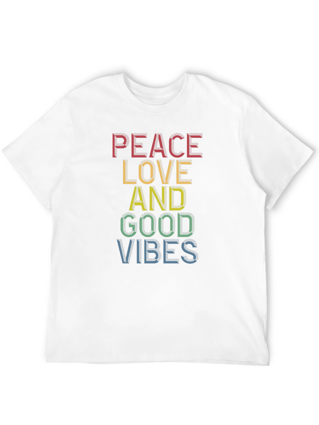 Peace Love Good Vibes T-Shirt - Stylish Graphic Tee