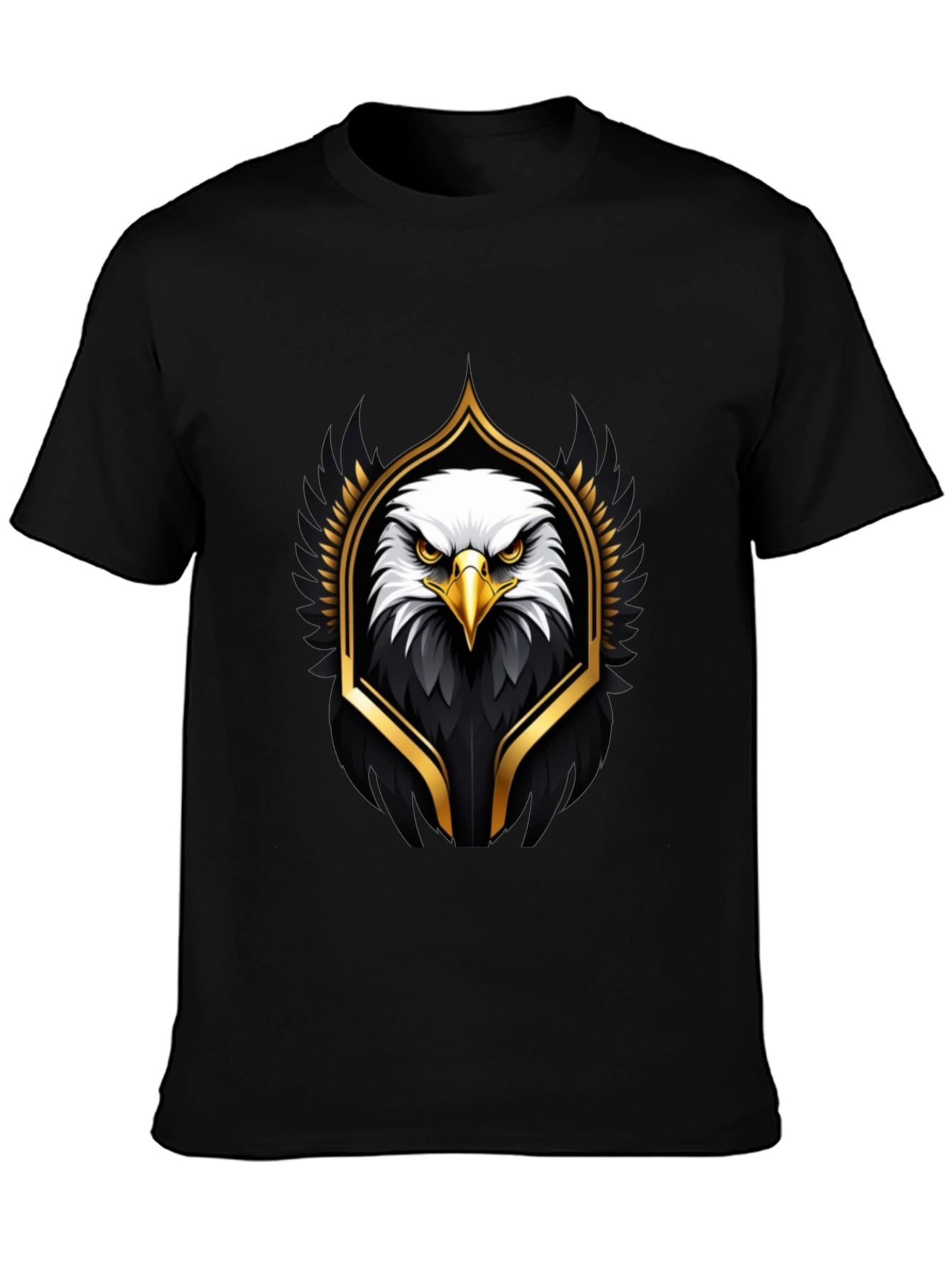 Eagle Emblem Black Graphic Tee