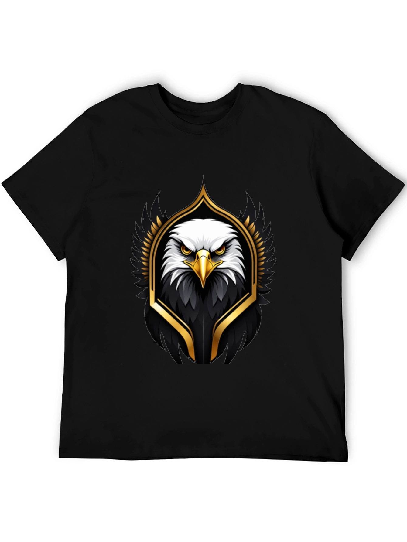 Eagle Emblem Black Graphic Tee