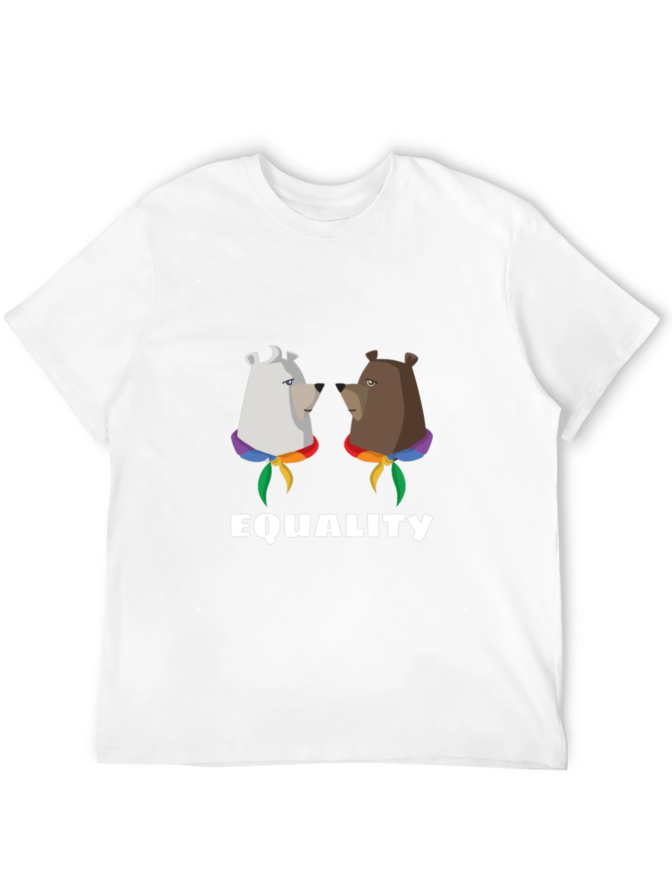 Equality Bear T-Shirt:  Pride Rainbow Graphic Tee