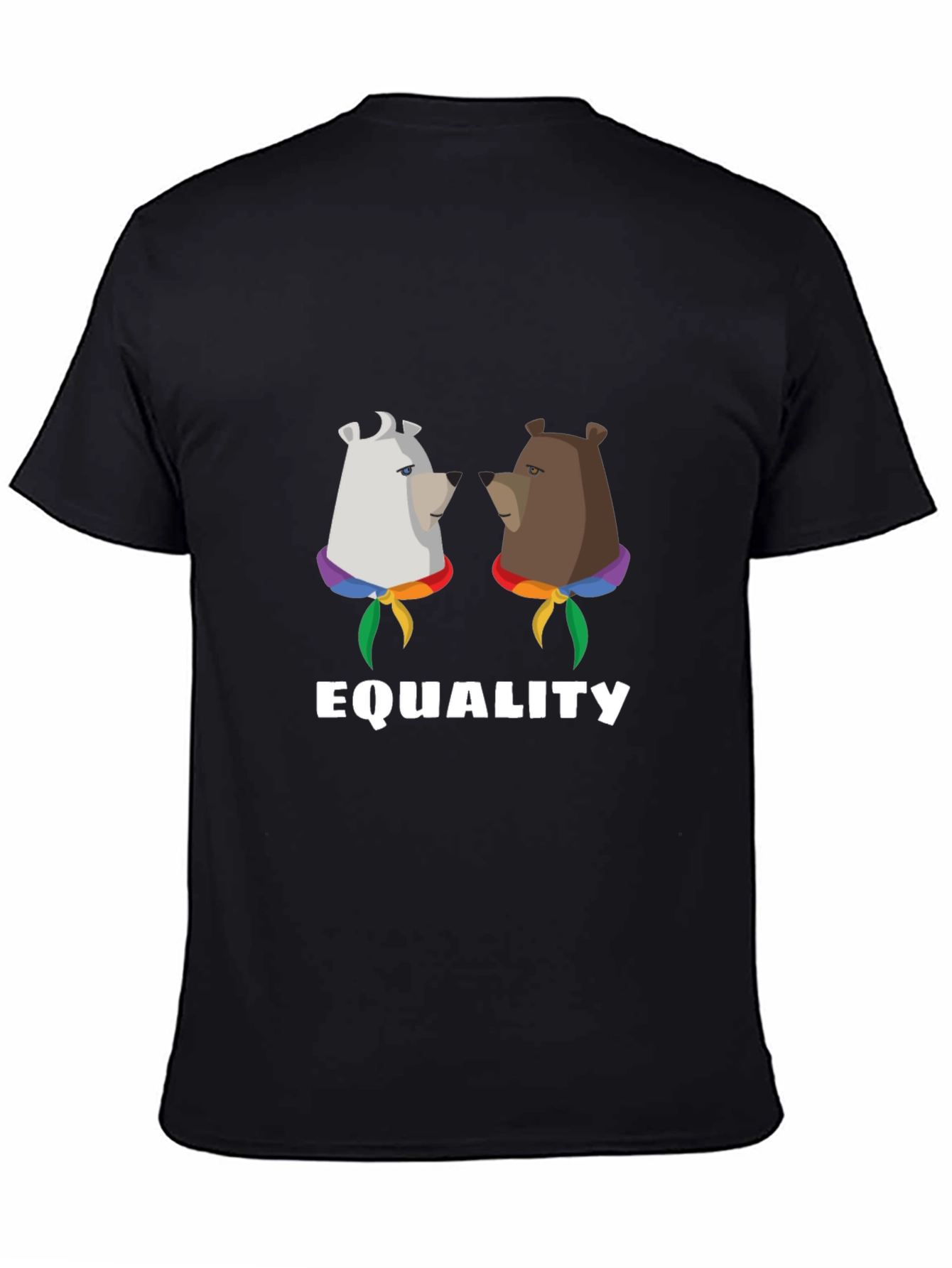 Equality Bear T-Shirt:  Pride Rainbow Graphic Tee