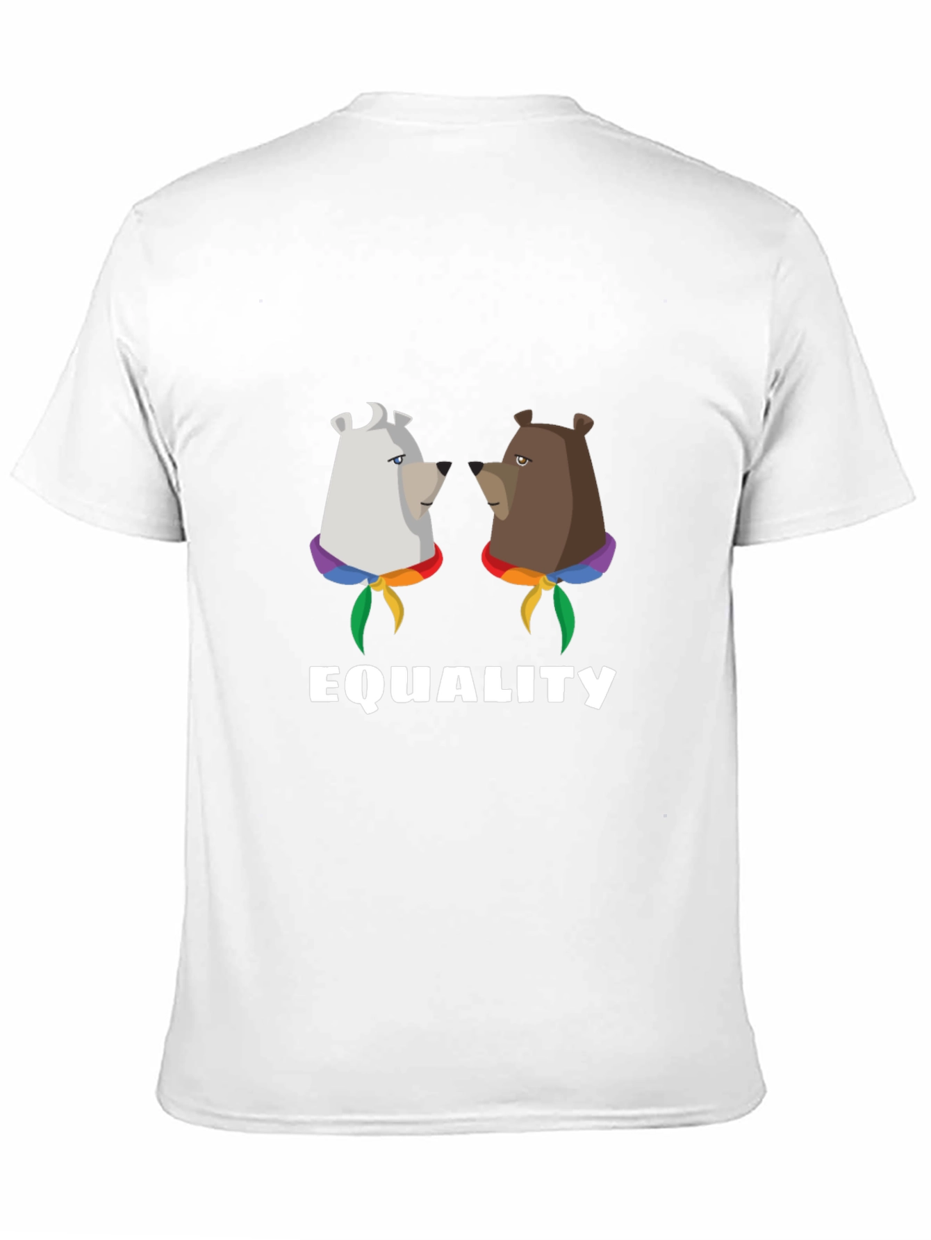 Equality Bear T-Shirt:  Pride Rainbow Graphic Tee