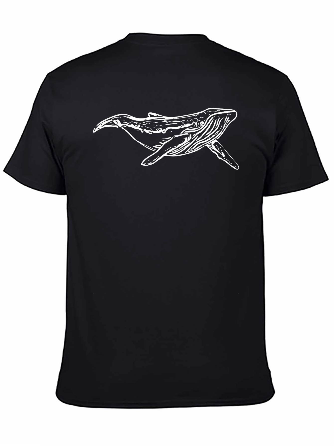 Whale Graphic Black T-Shirt