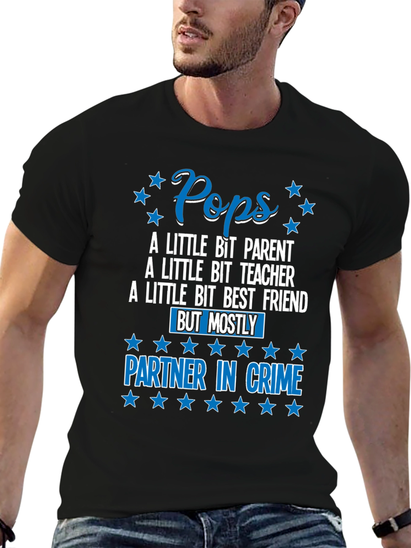 Pops Partner In Crime Graphic Tee Shirt