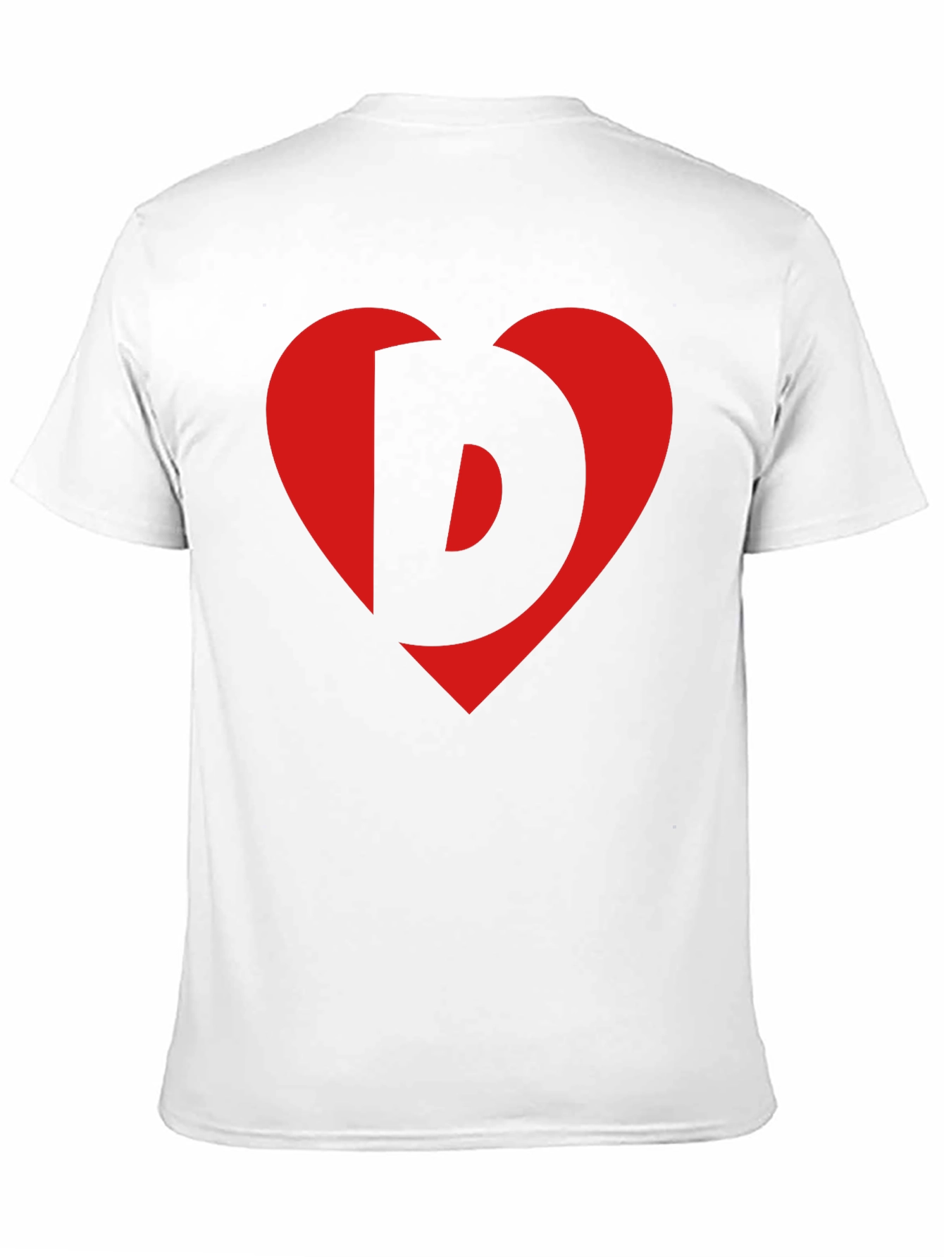 Heart Letter Graphic Tee - Stylish Black Cotton Shirt