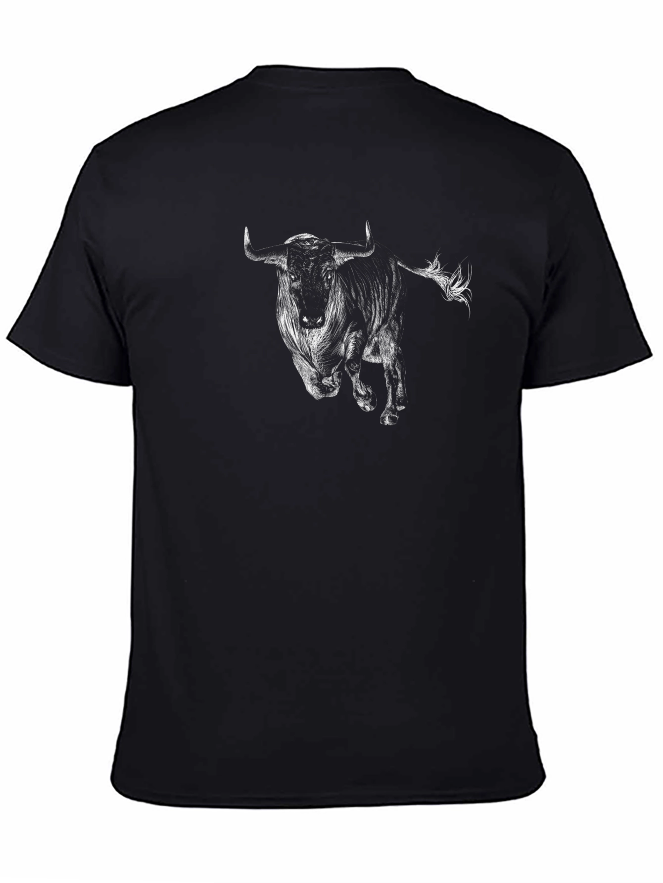 Bull Graphic Black T-Shirt - Bold & Stylish