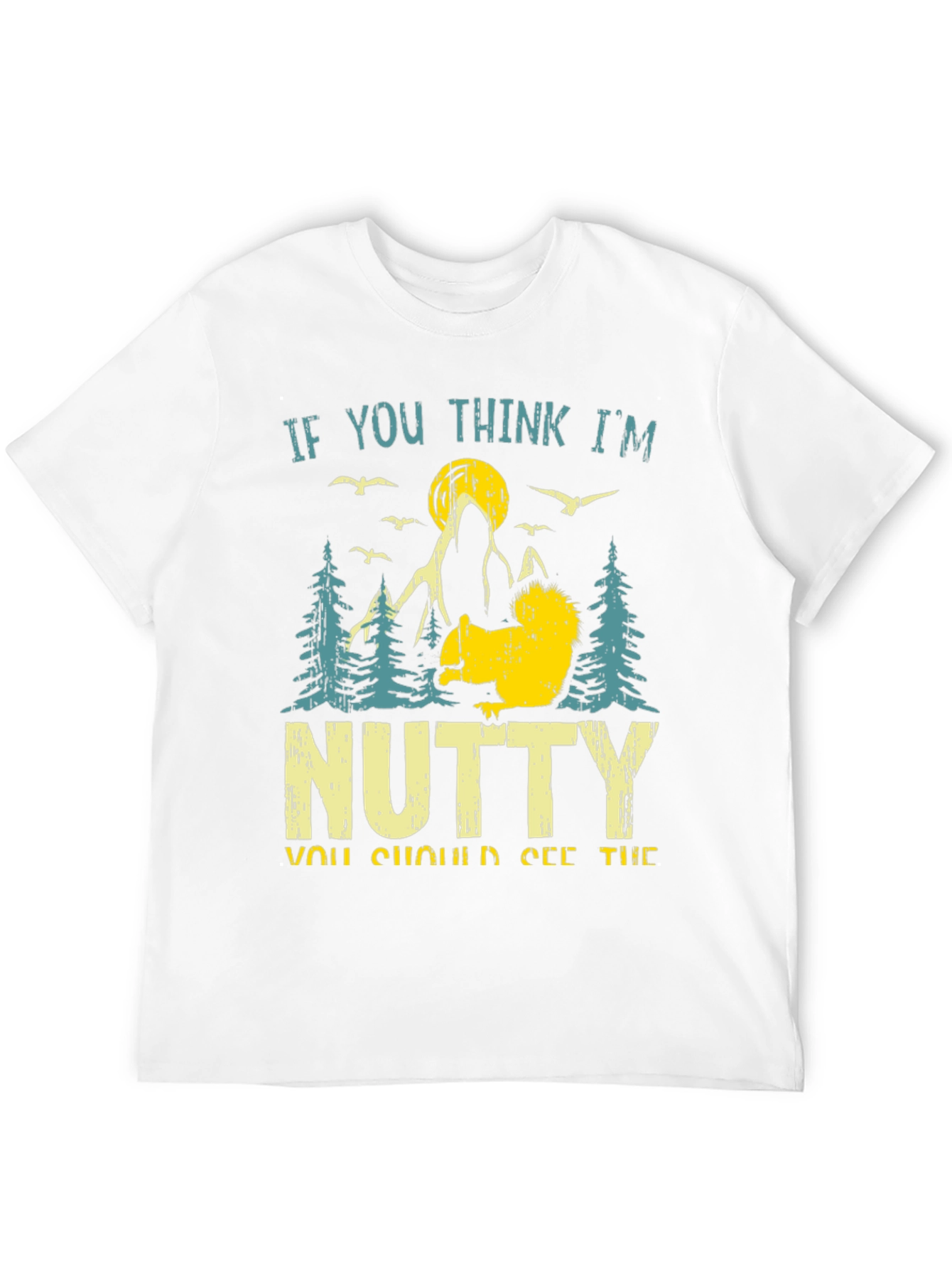 Nutty Squirrel Graphic T-Shirt