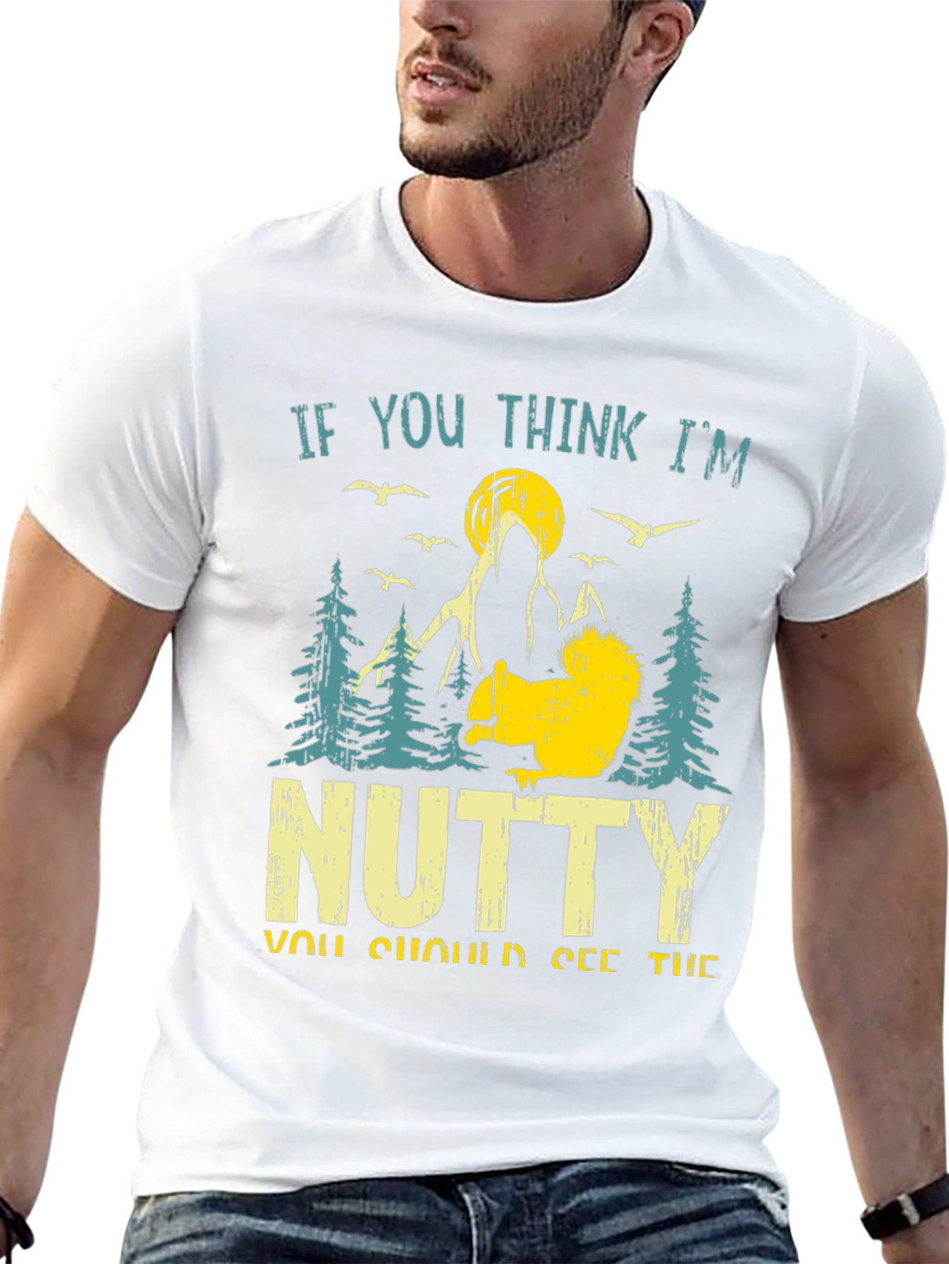 Nutty Squirrel Graphic T-Shirt