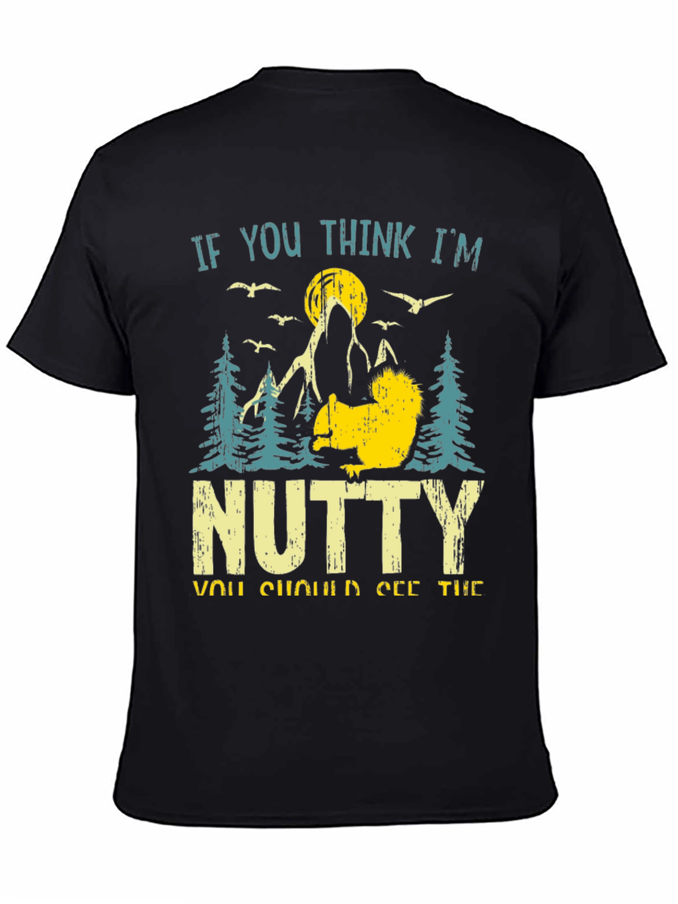 Nutty Squirrel Graphic T-Shirt