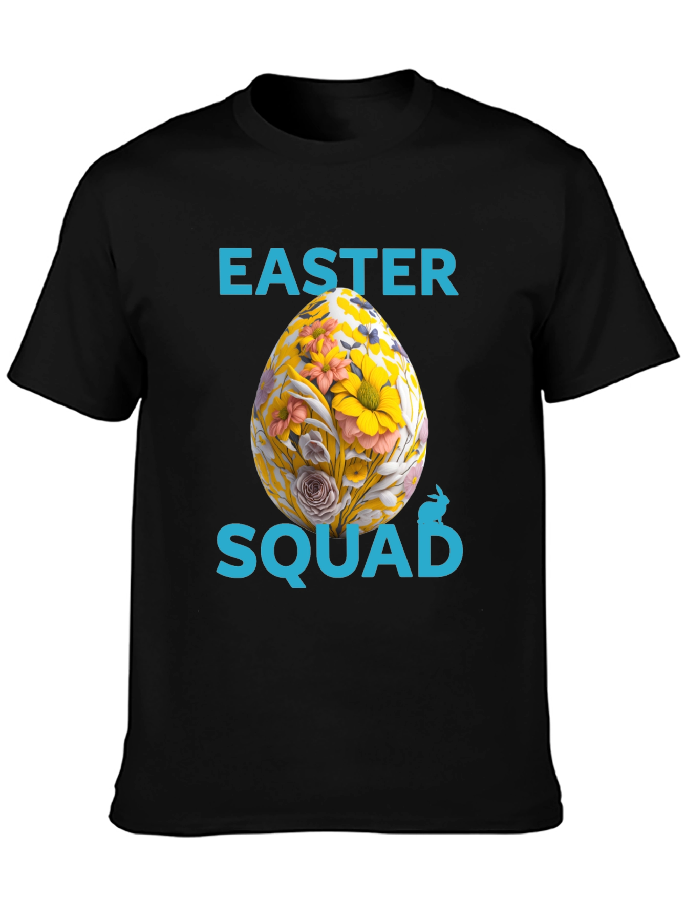 Easter Squad T-Shirt - Floral Egg Design