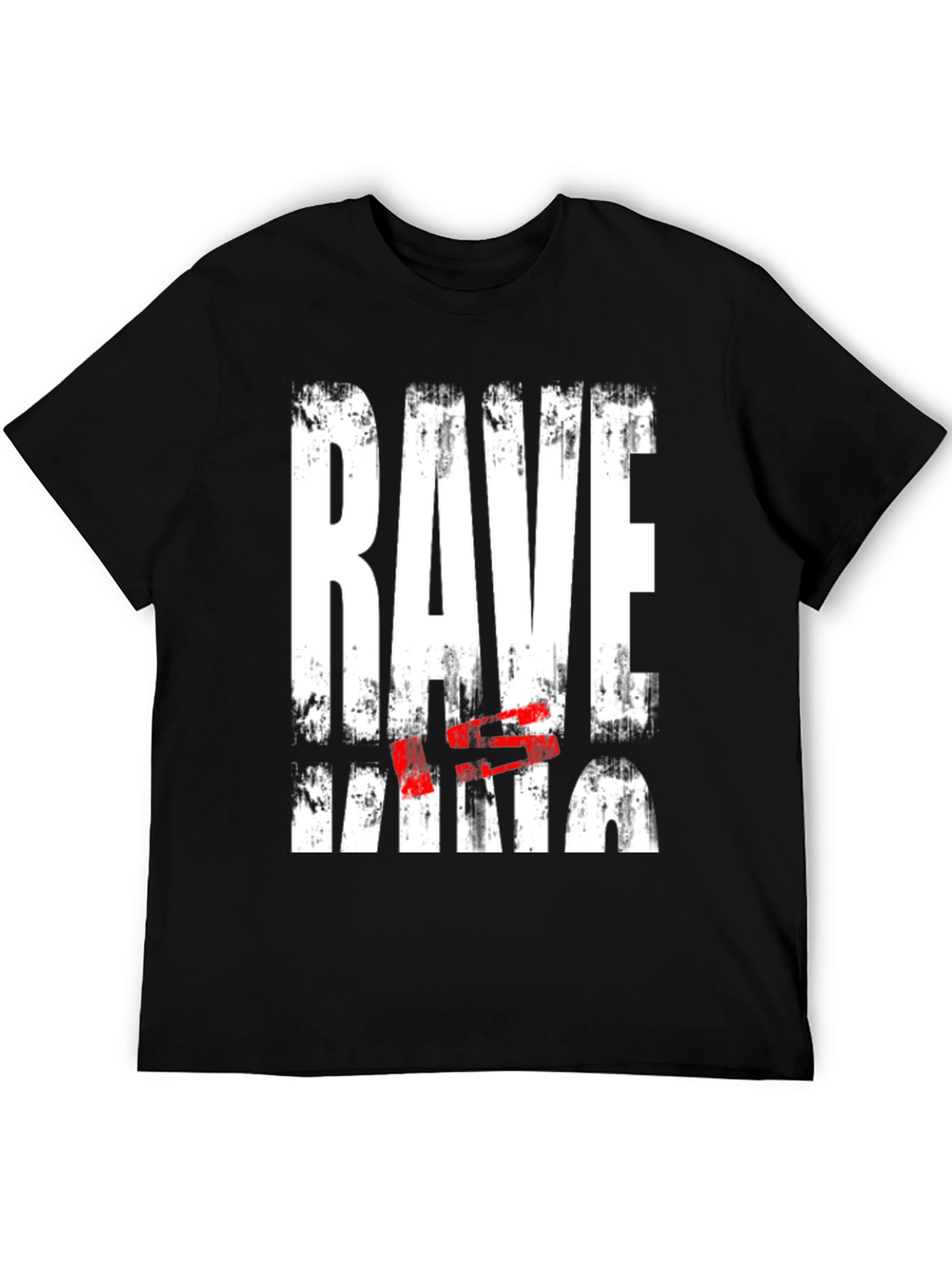 Rave King Graphic Tee - Grunge Style