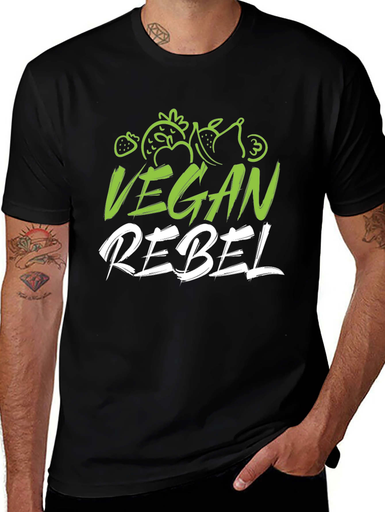Vegan Rebel T-Shirt Black