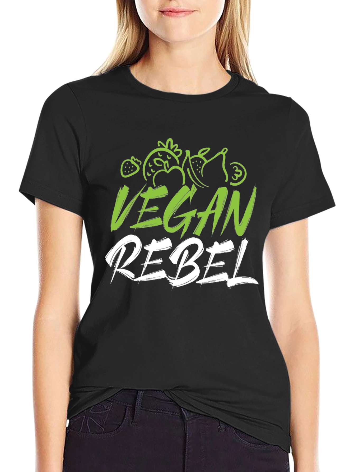 Vegan Rebel T-Shirt Black