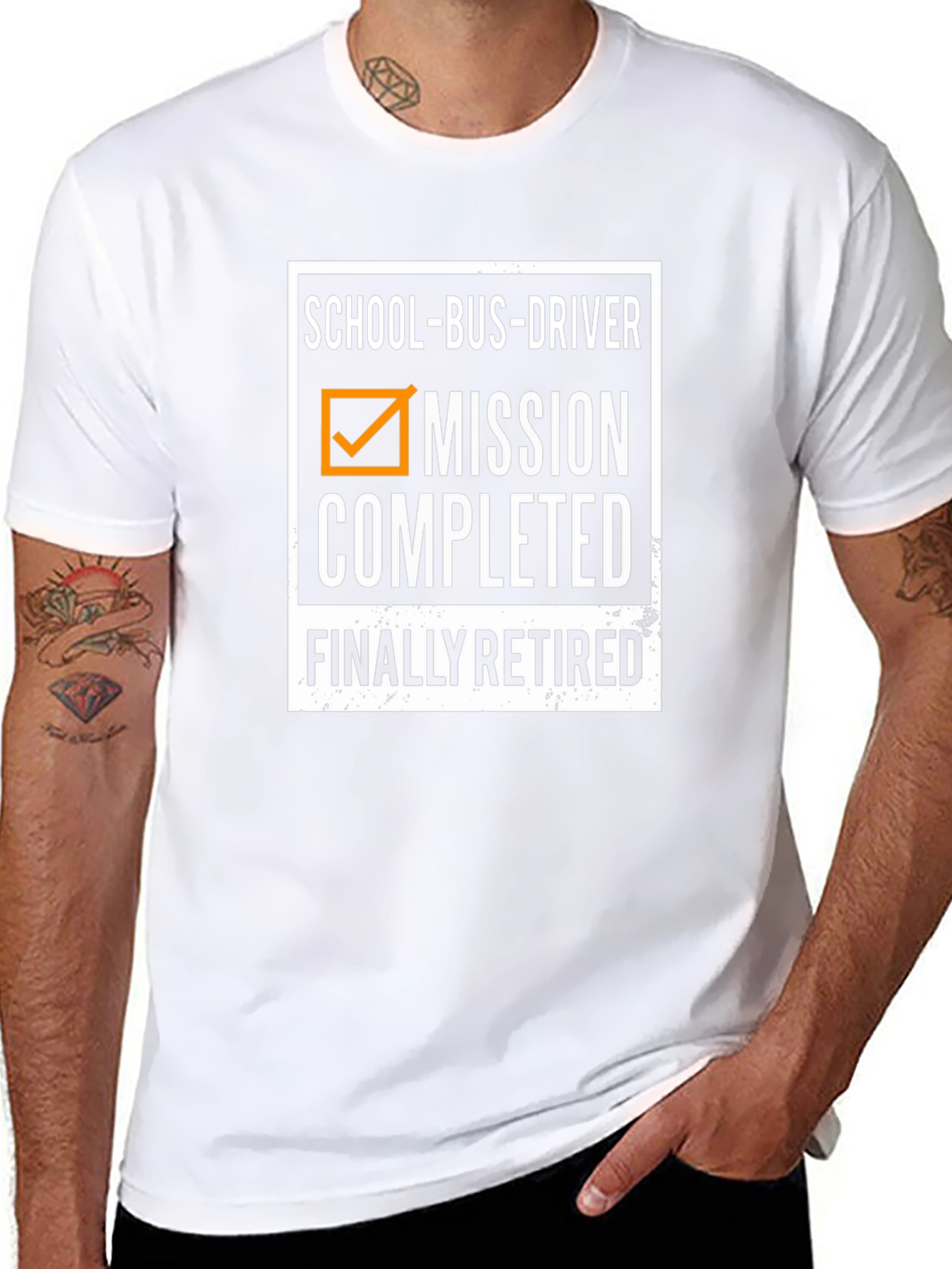 Retired School Bus Driver T-Shirt - Mission Completed!