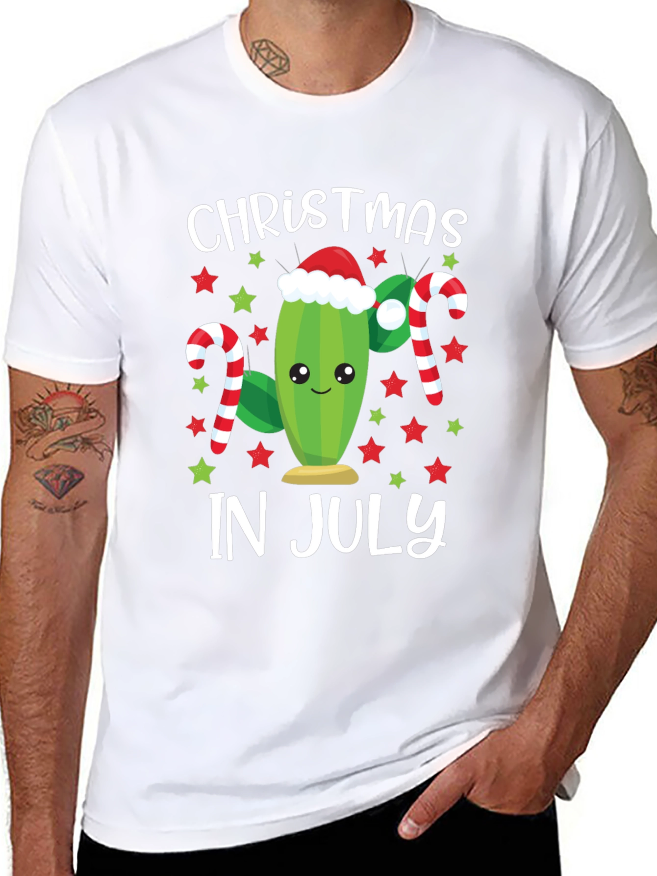 Christmas in July Cactus Graphic Tee
