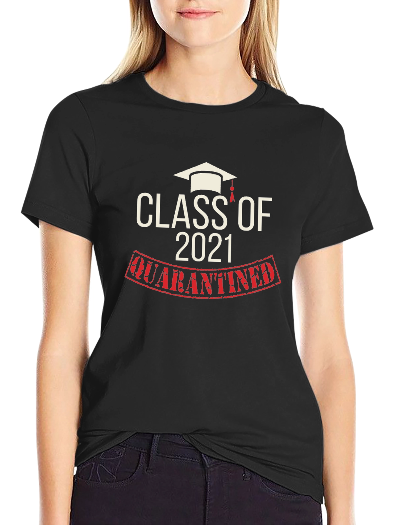 Class of 2021 Quarantined Black T-Shirt