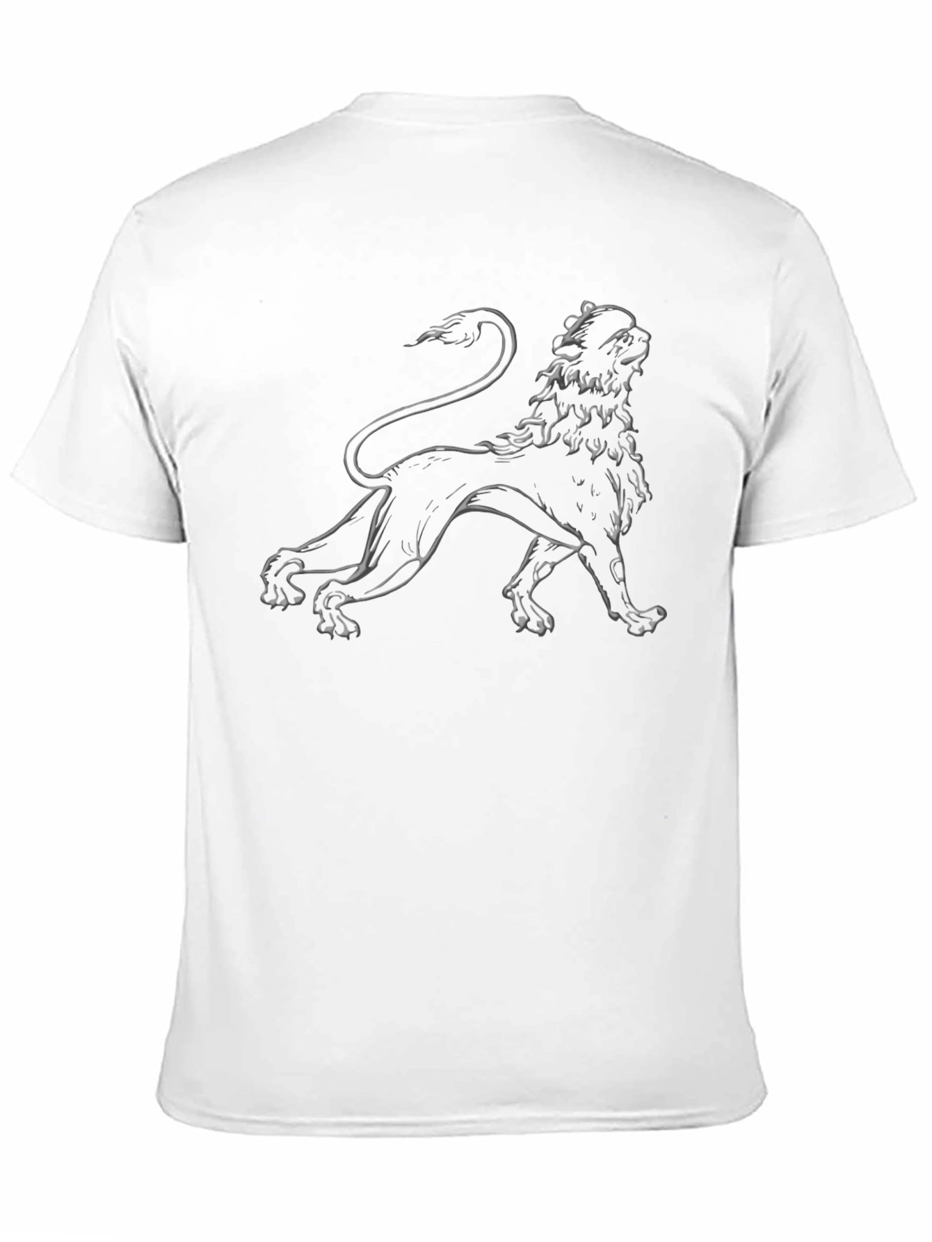 Lion Graphic Black T-Shirt - Stylish Design