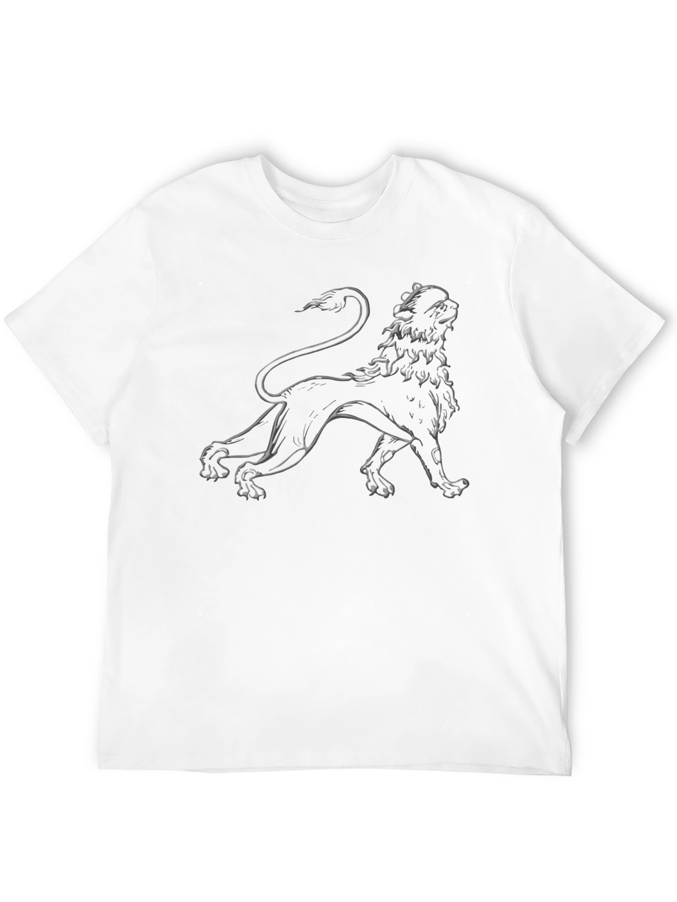 Lion Graphic Black T-Shirt - Stylish Design