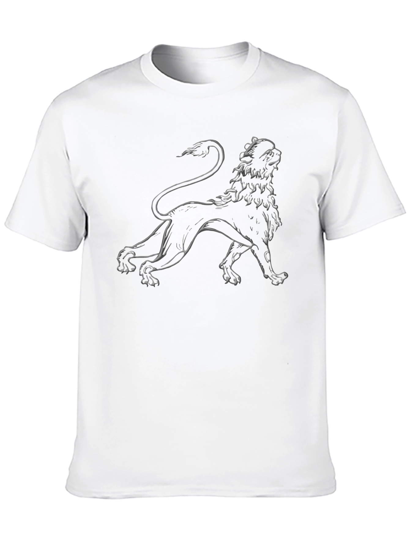 Lion Graphic Black T-Shirt - Stylish Design