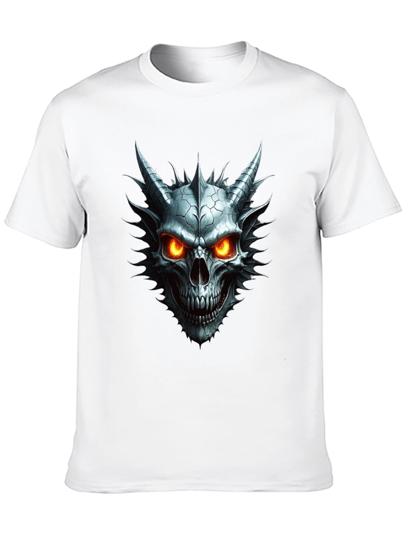 Skull Demon Graphic Tee - Mens Black T-Shirt