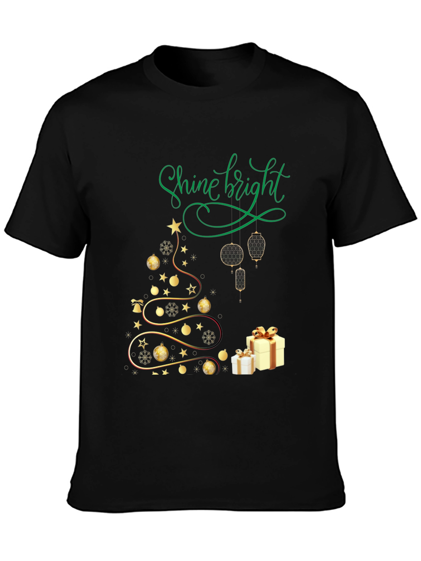 Shine Bright Christmas Tree Graphic Tee
