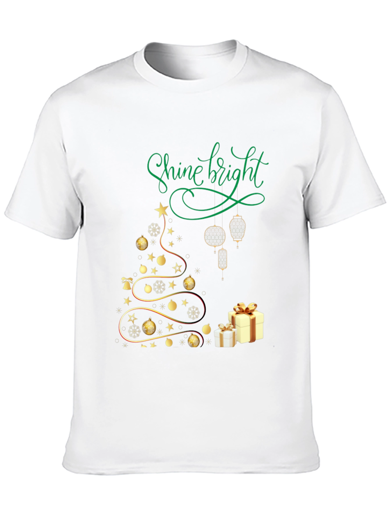 Shine Bright Christmas Tree Graphic Tee