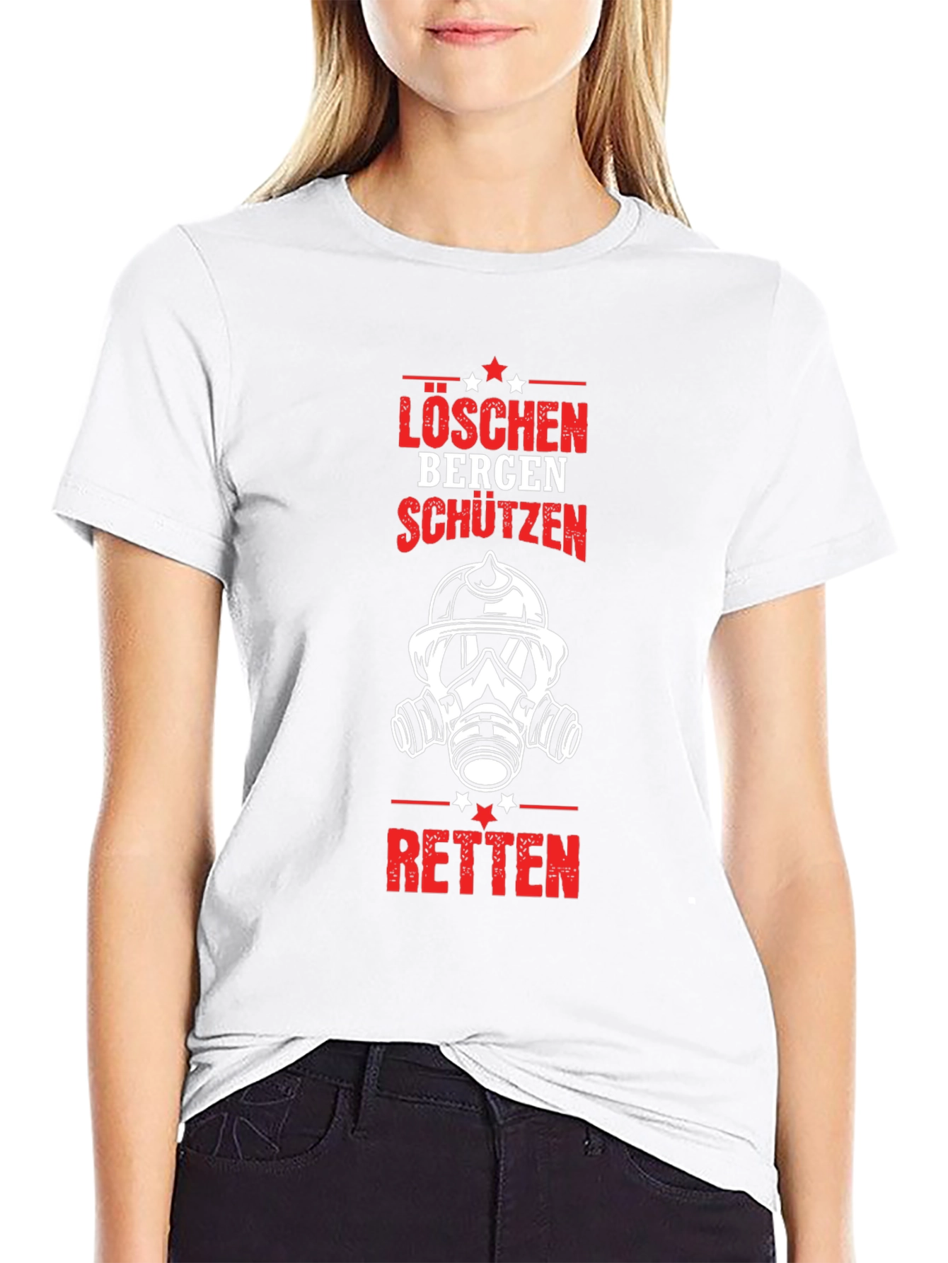 Firefighter Löschen Bergen Schützen Retten T-Shirt