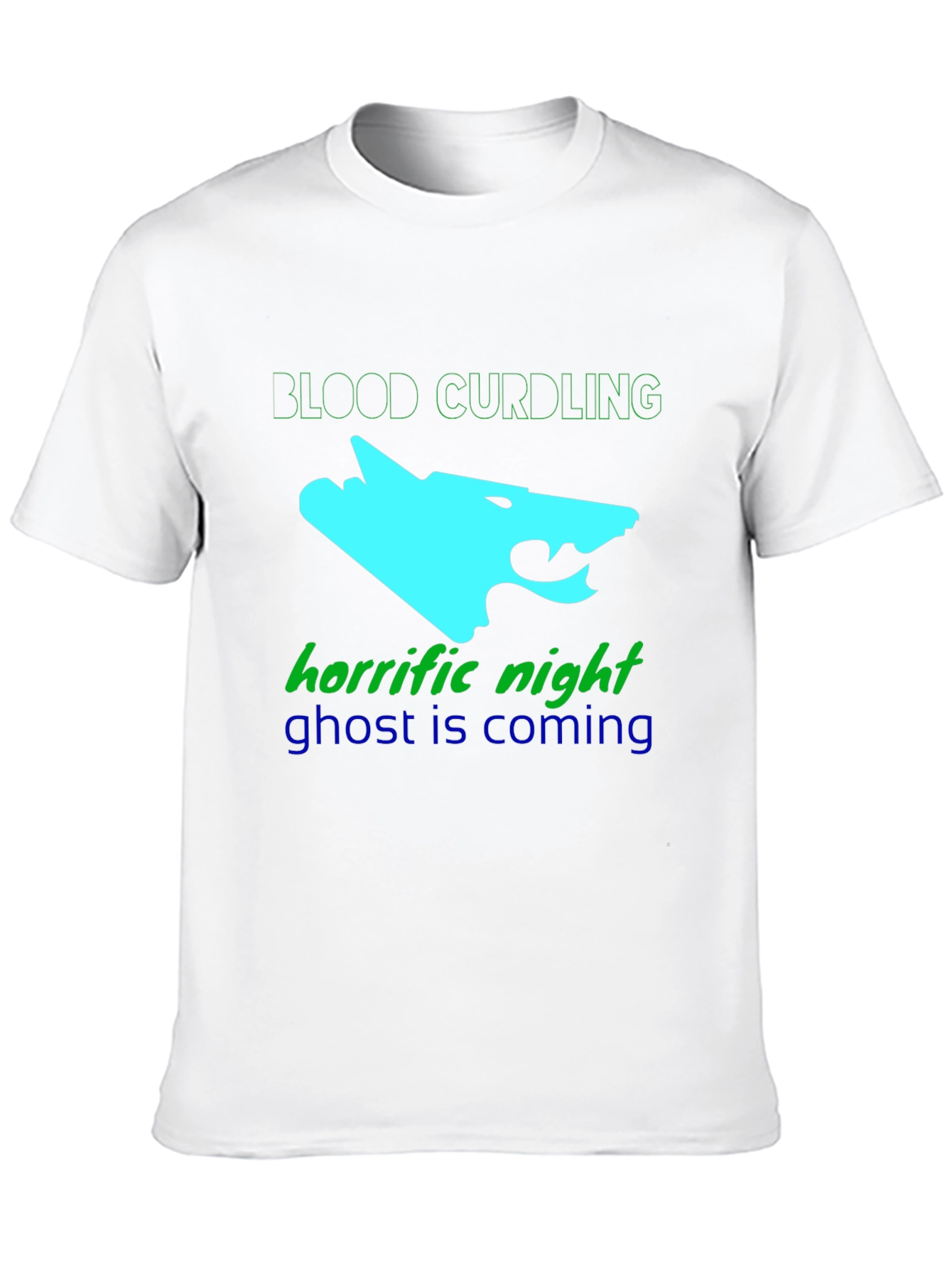 Mens Black Graphic Tee - Blood Curdling Design