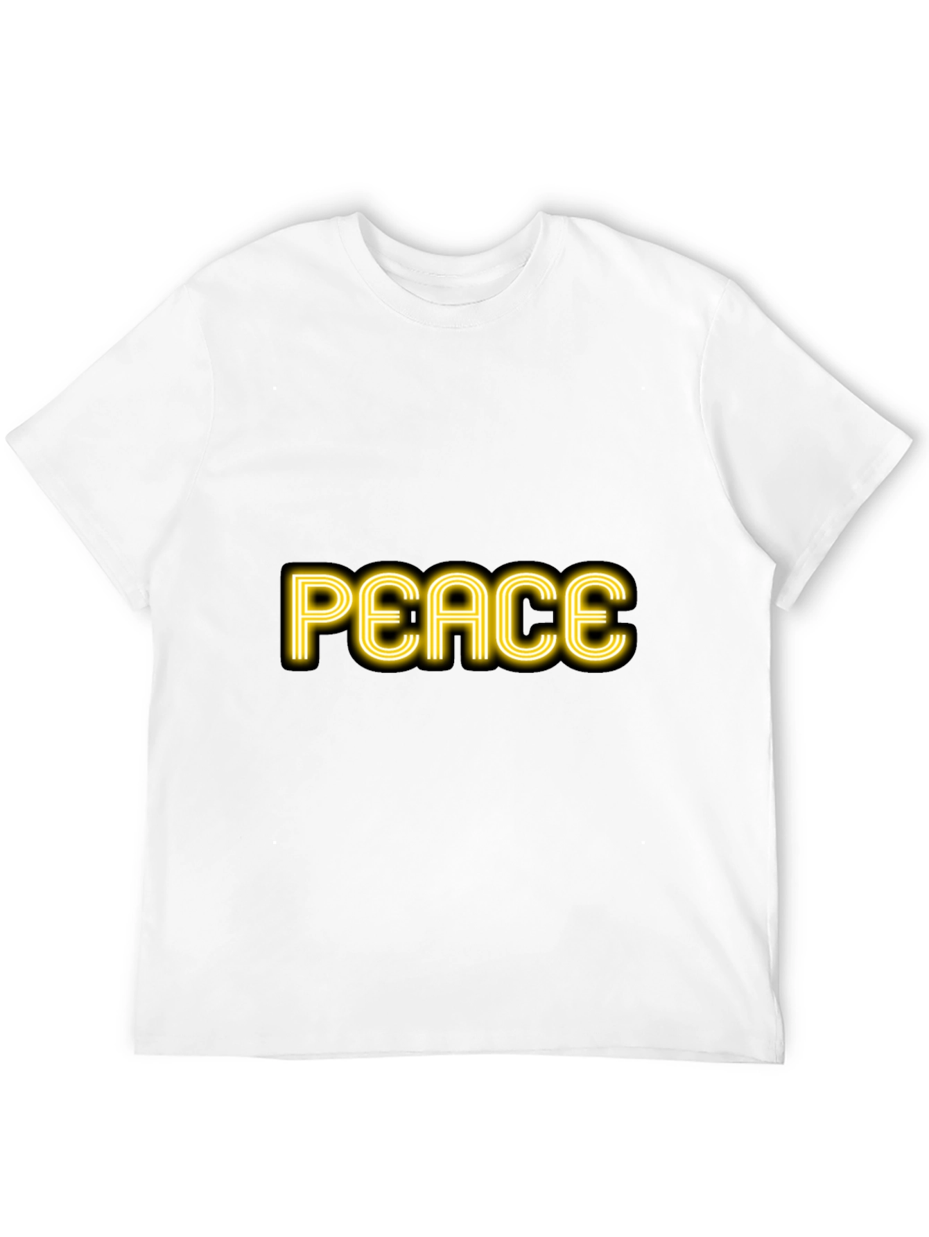 Peace Graphic Black T-Shirt
