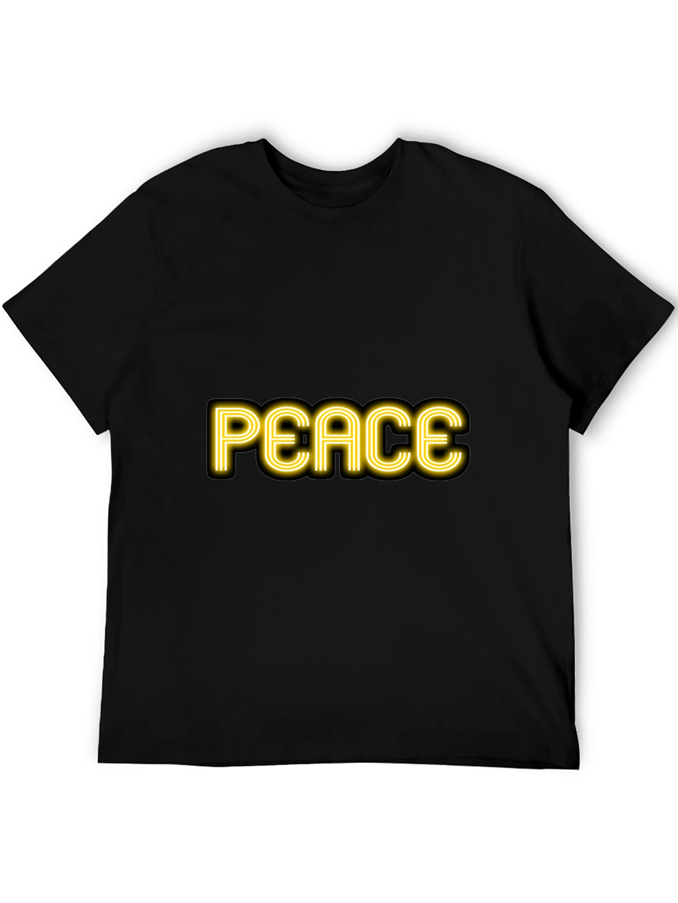 Peace Graphic Black T-Shirt